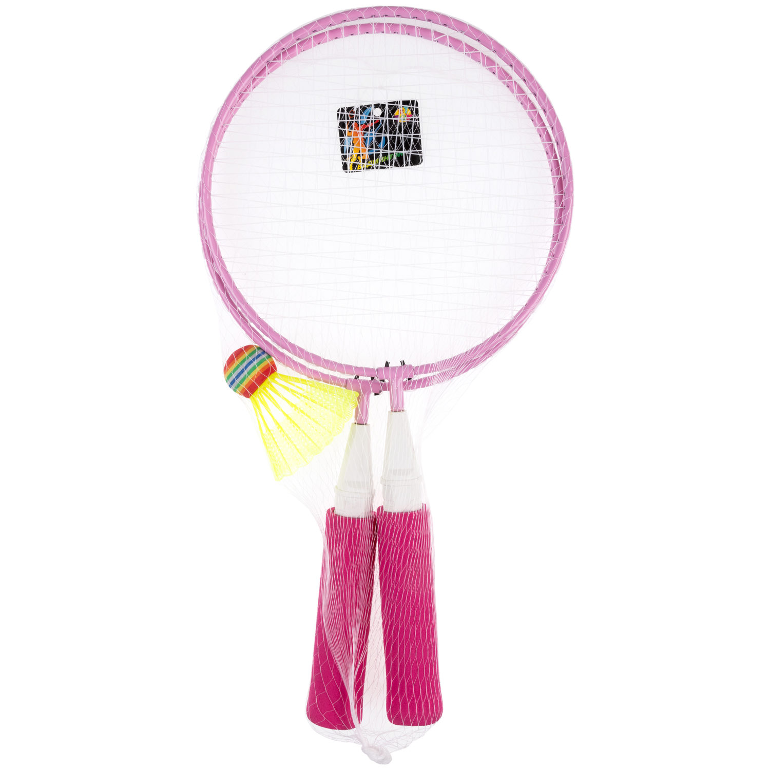 Бадминтон 1TOY 2 ракетки с мягкими ручками, 1 волан, в ассортименте