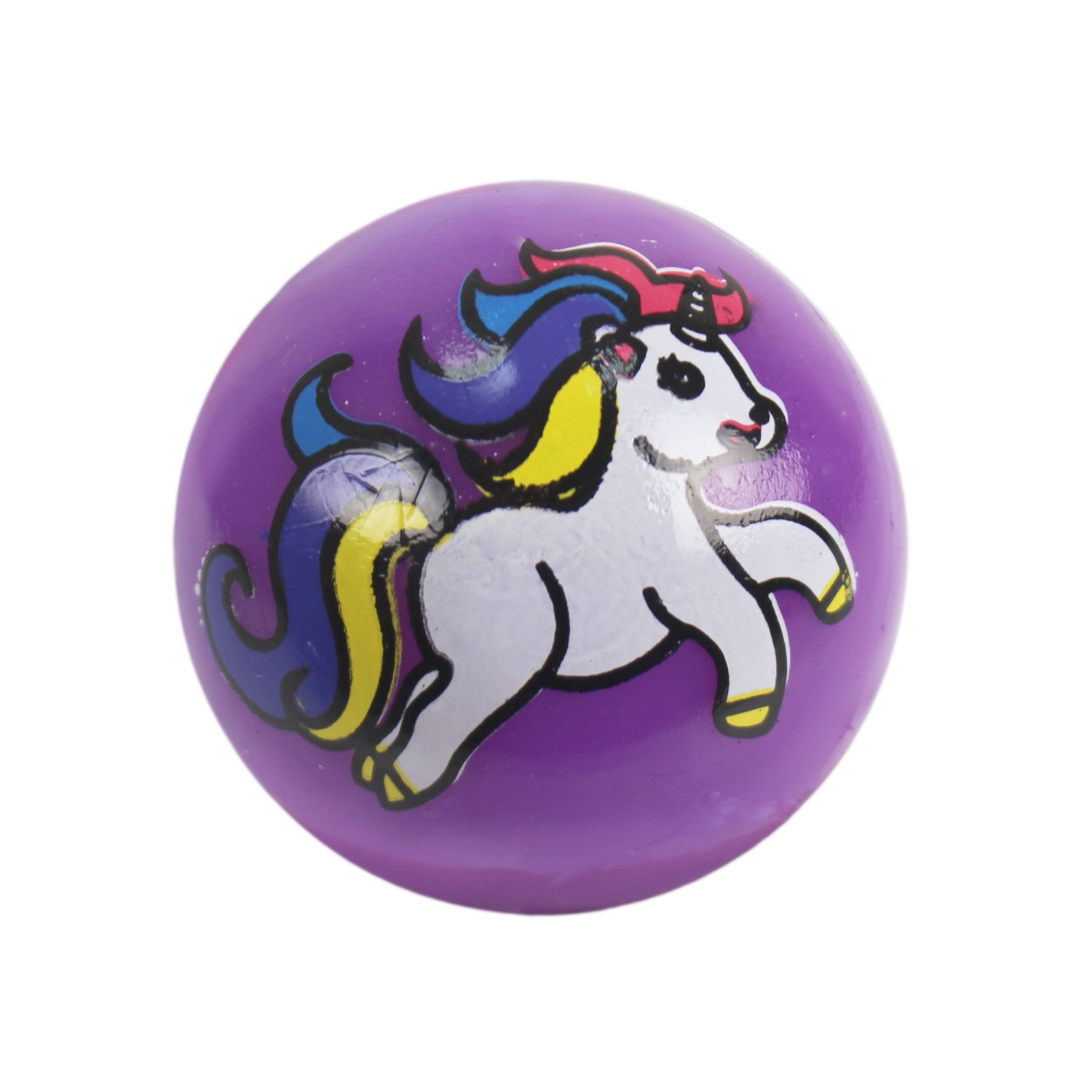 Мячик-прыгун со светом 1TOY Единорог,  5,5 см