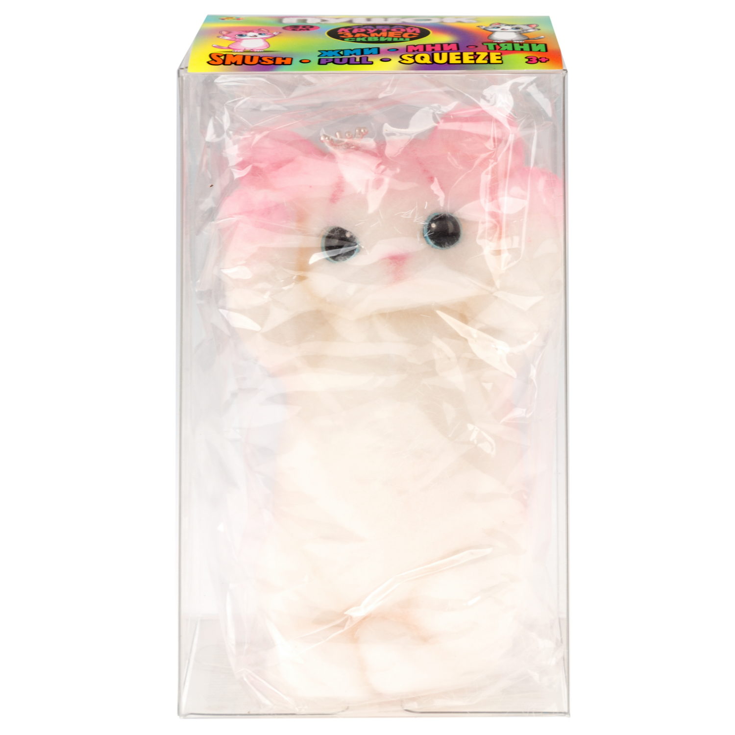 Таба сквиш 1TOY Крутой замес Пушок Кот, 20х10 см