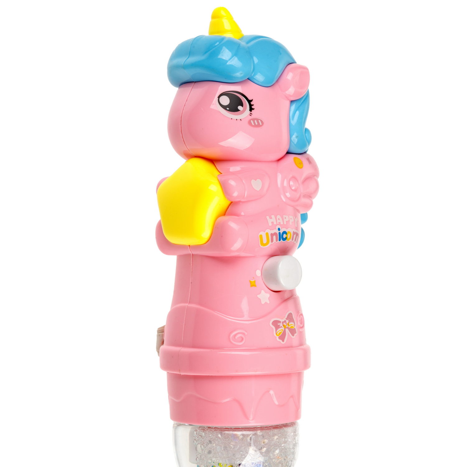 Мыльные пузыри 1TOY Мы-шарики! Единорог с веерным венчиком, 160 мл, 3 цвета в ассортименте