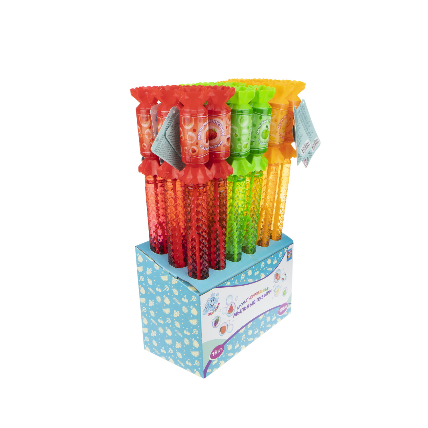 Мыльные пузыри 1TOY "Мы-Шарики!" "Карамелька" ароматизированные (120 мл.)