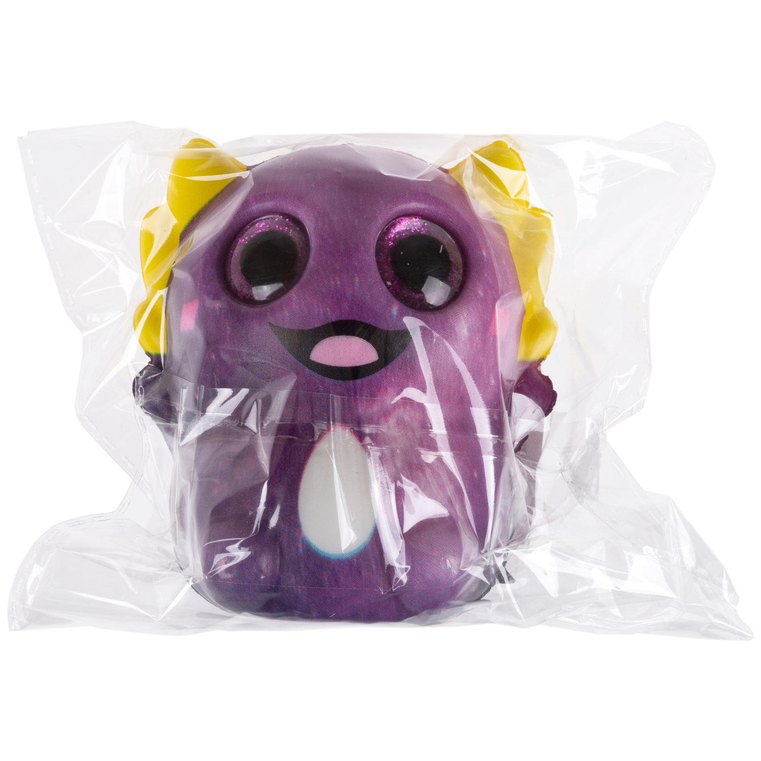 Глазастый сквиш 1TOY Аксолотль, игрушка-антистресс для рук, жмякалка, 9х7,8 см