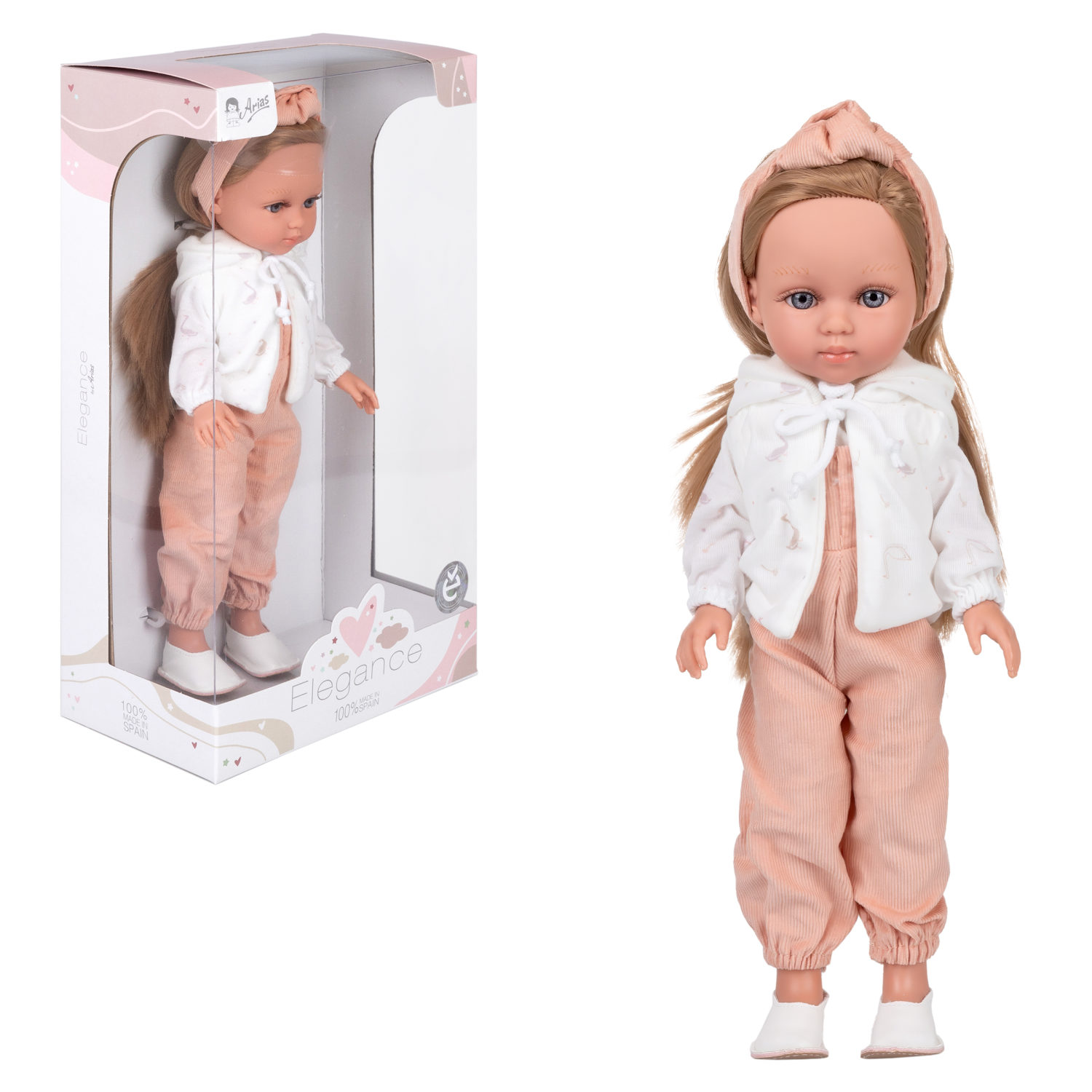 Кукла Arias ELEGANCE Carlota casual, виниловая, Испания, 36 см