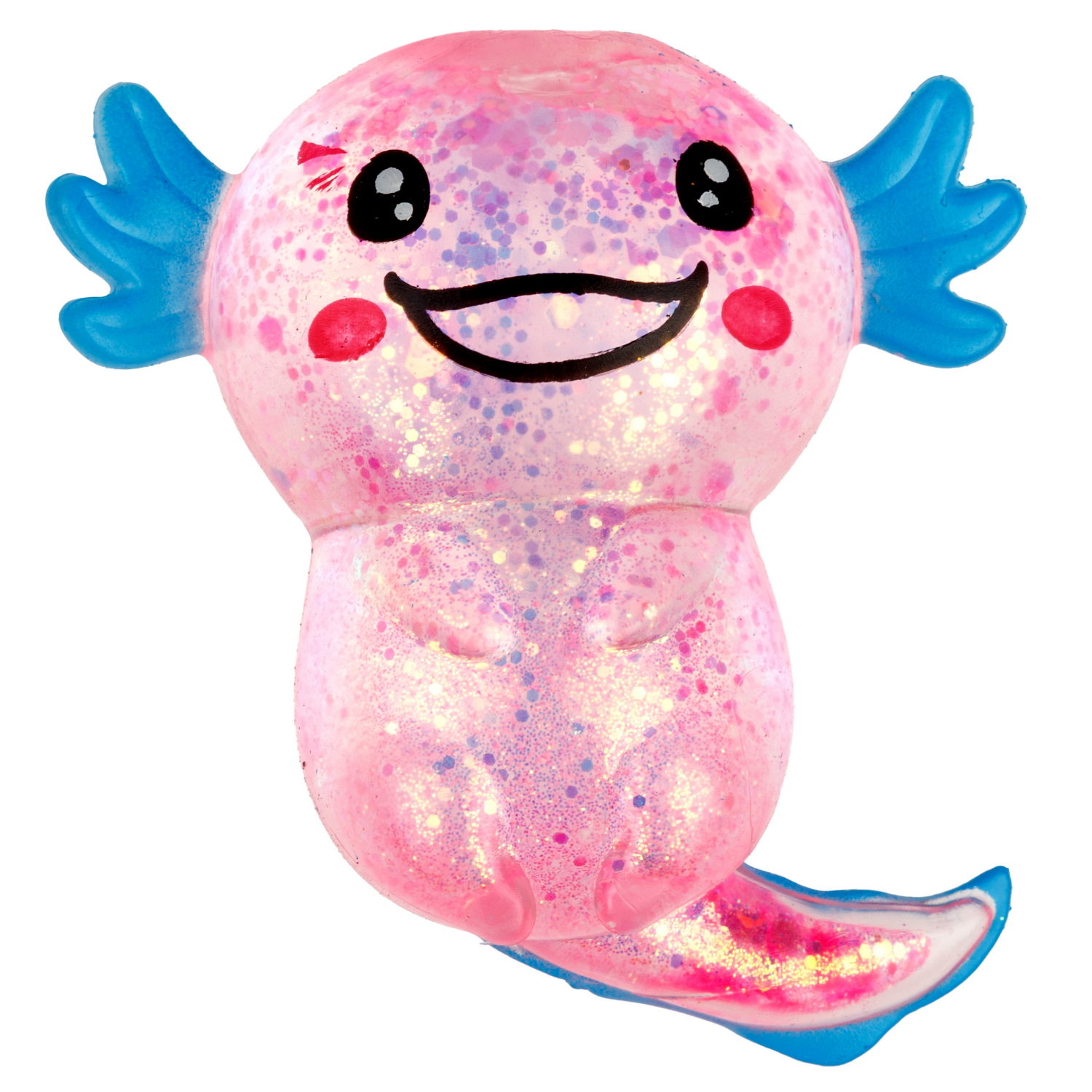 Антистресс-игрушка 1TOY Крутой замес Супергель аксолотль, 11х9х5 см