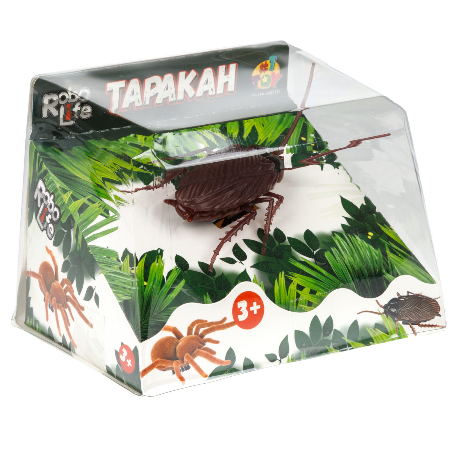 Интерактивная игрушка на батарейках 1TOY Robolife таракан