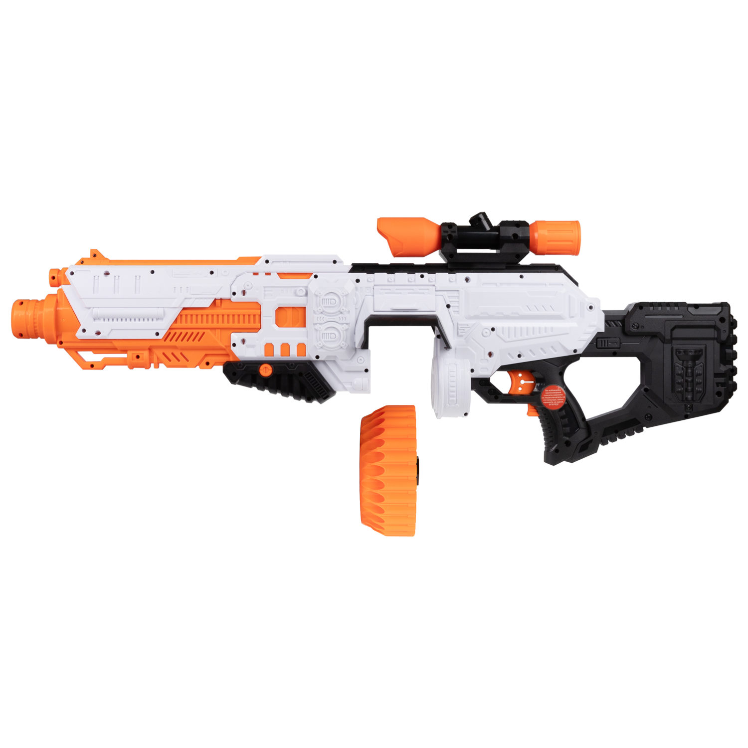 1toy Funmax "A82" бластер электромеханический, барабан на 30 выстрелов, в комплекте 48 EVA снарядов