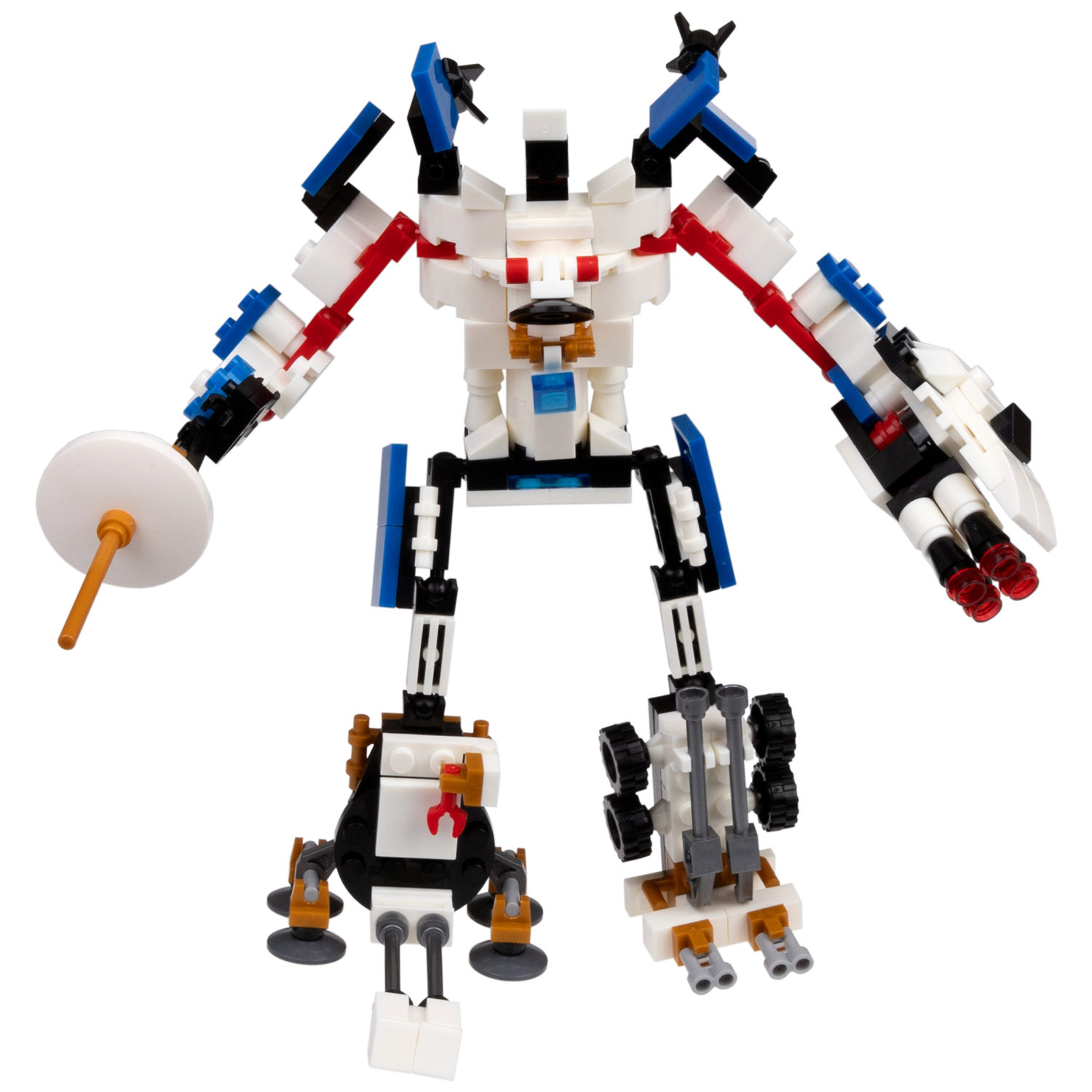 1Toy Blockformers "Покорение космоса" 2 в 1, в ассортименте 5 видов, из 5 штук собирается большой робот