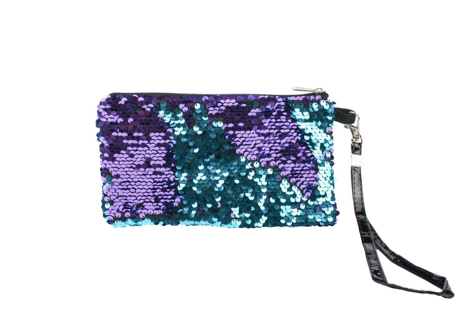 Косметичка LUKKY с пайетками с двух сторон, 3 цвета на выбор