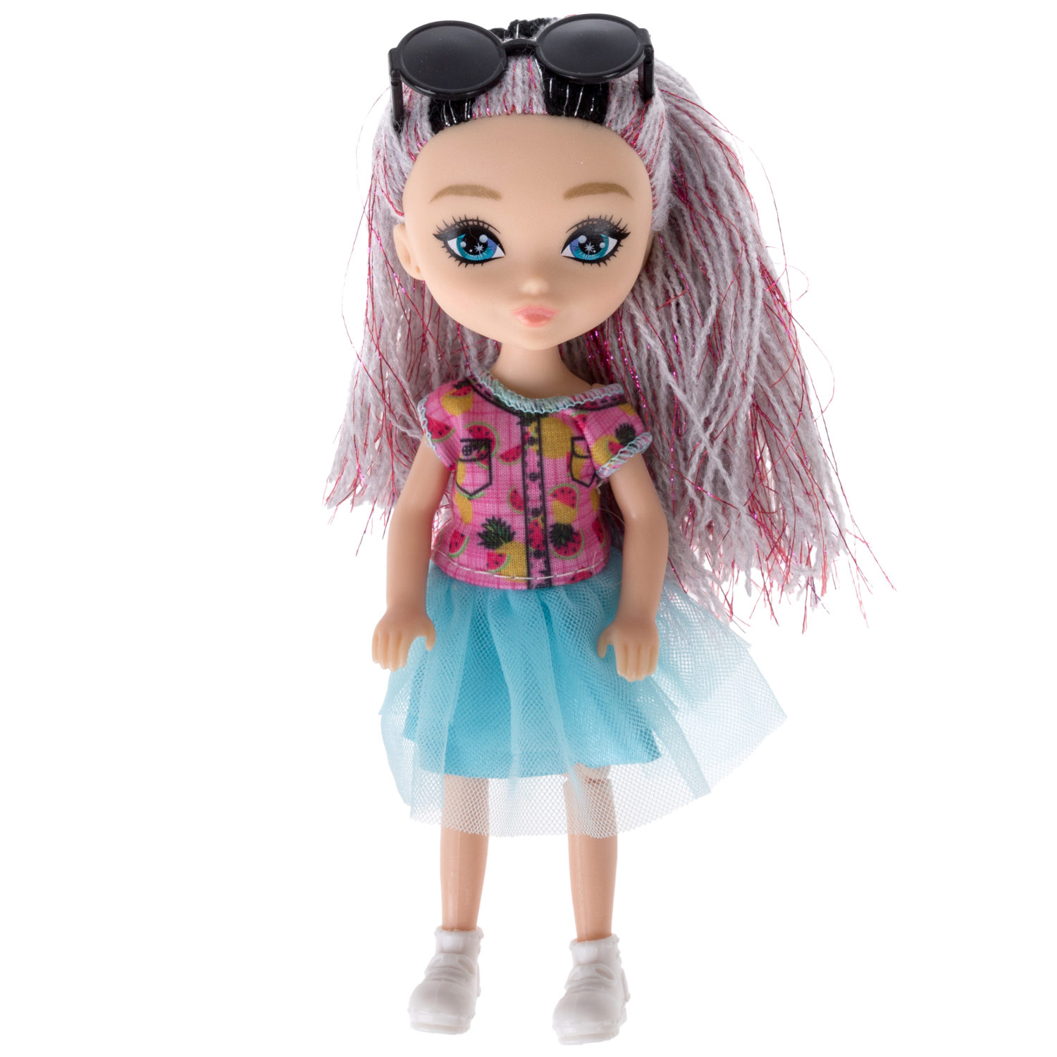 Кукла 1TOY ALISA GLOW GIRL, с яркими волосами, 15 см