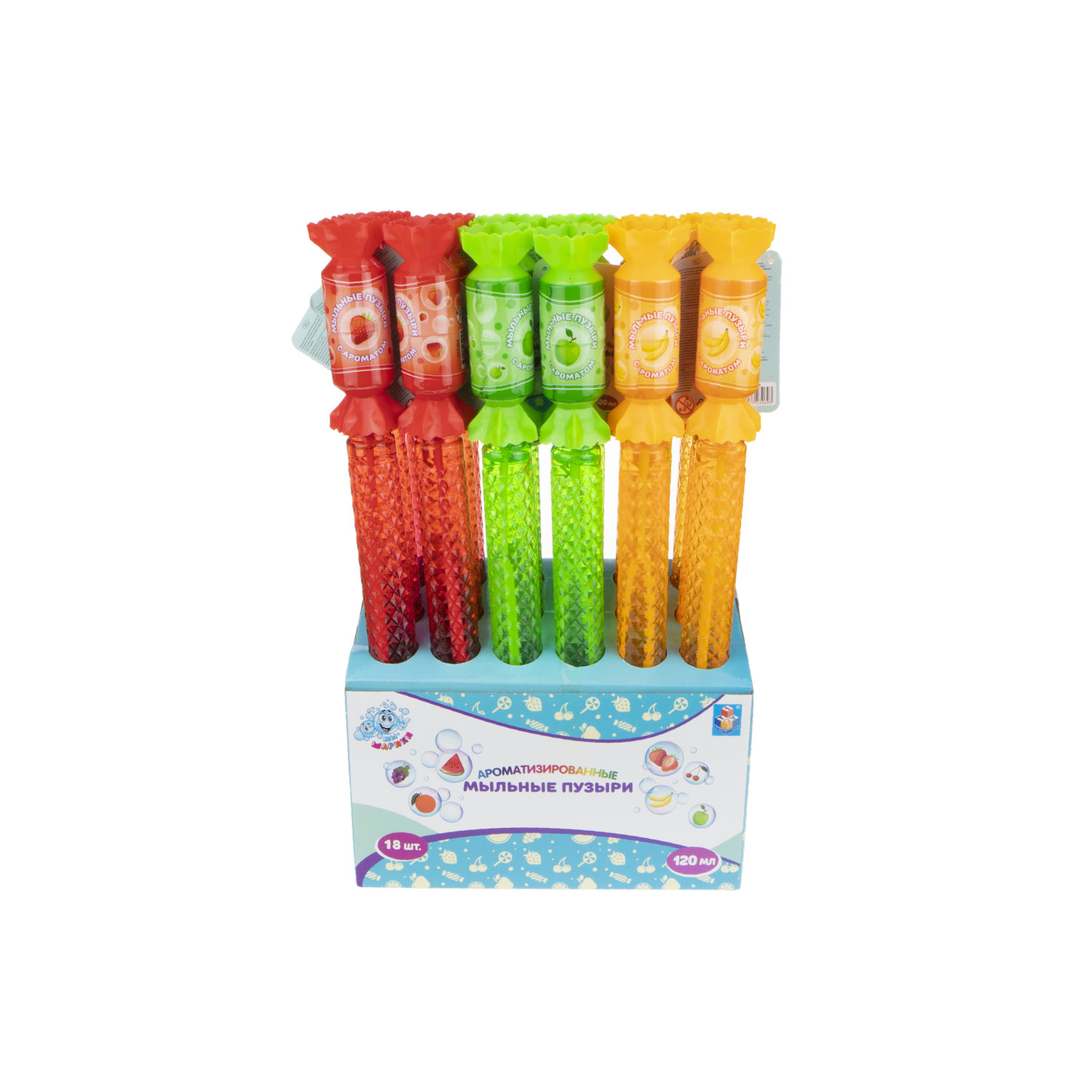 Мыльные пузыри 1TOY "Мы-Шарики!" "Карамелька" ароматизированные (120 мл.)