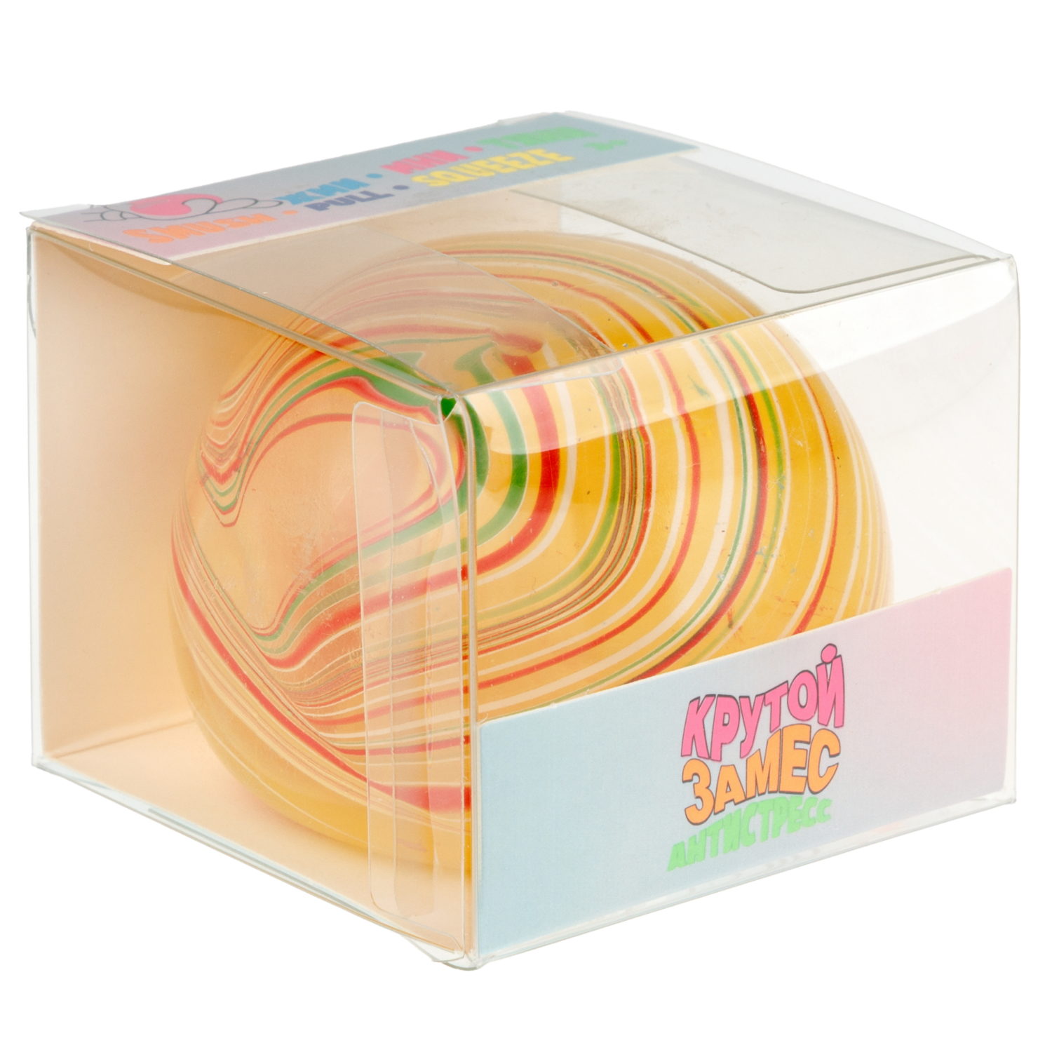 Игрушка-антистресс 1TOY Крутой замес Супергель Шар марблс, 6 см, в ассортименте