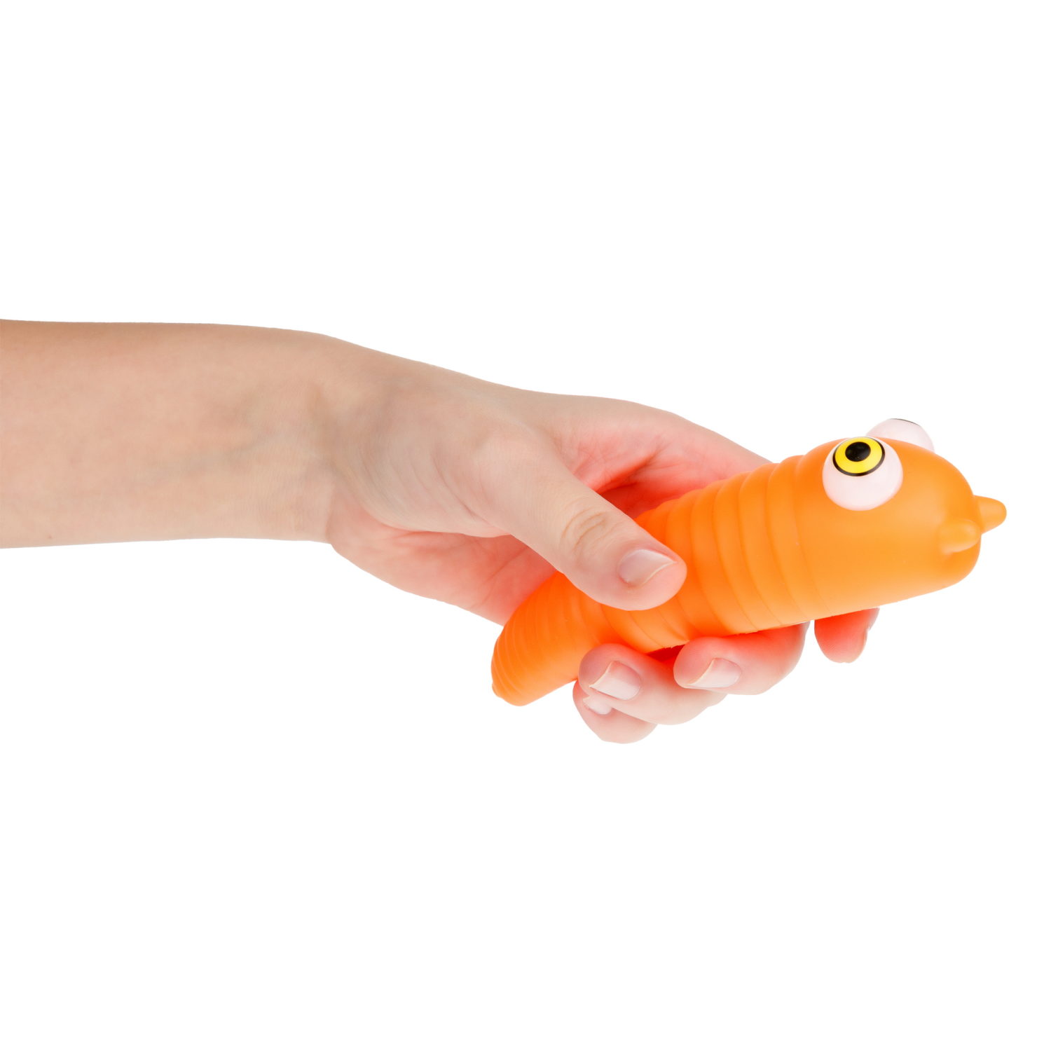 1toy Пучеглаз-антистресс "Слизень" 4,6х4х15 см, 4 вида в ассортименте