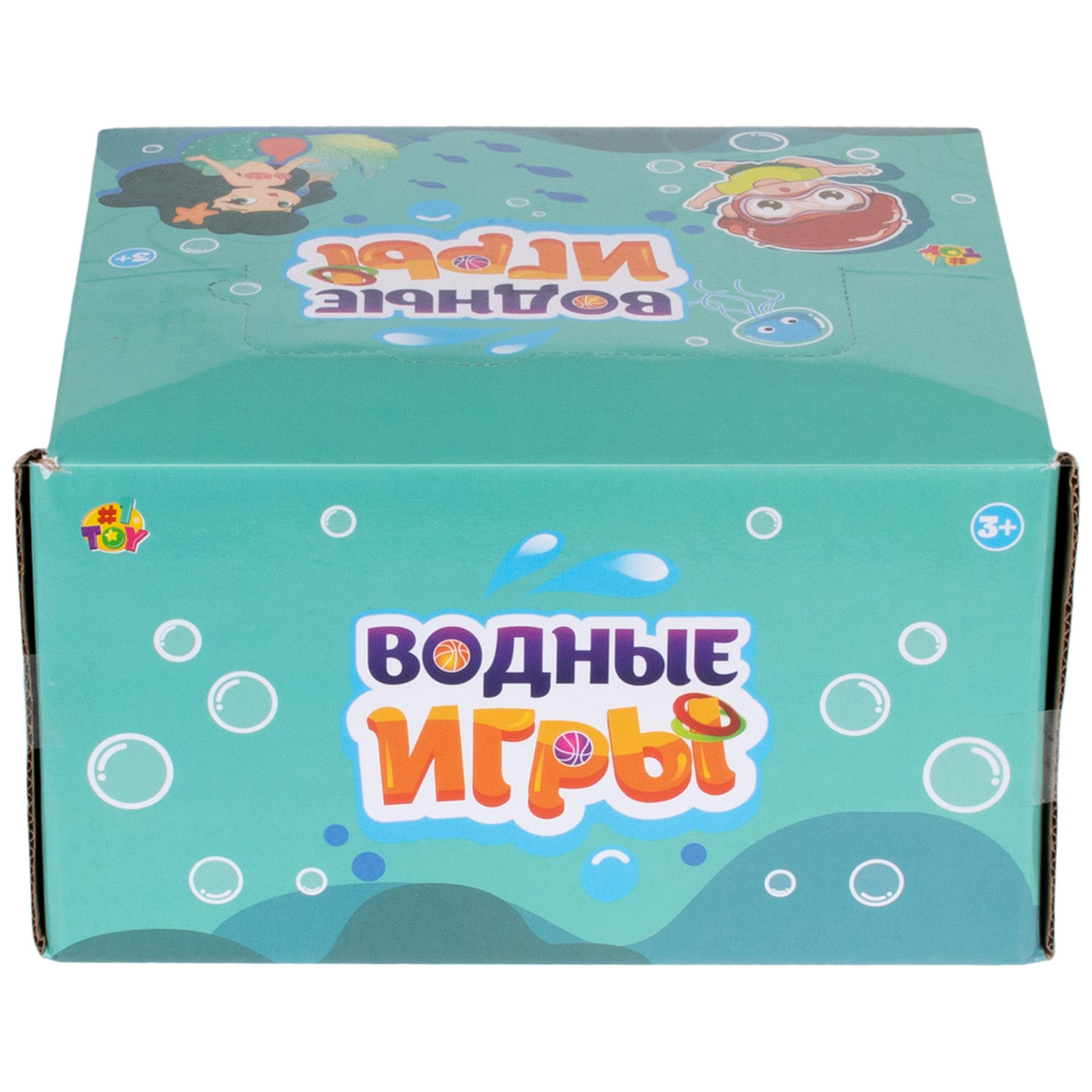 1TOY Игра с водой забрось мячики дайверы, 3 вида в асс. 11,5*6*2см, 24 шт в дисплей боксе