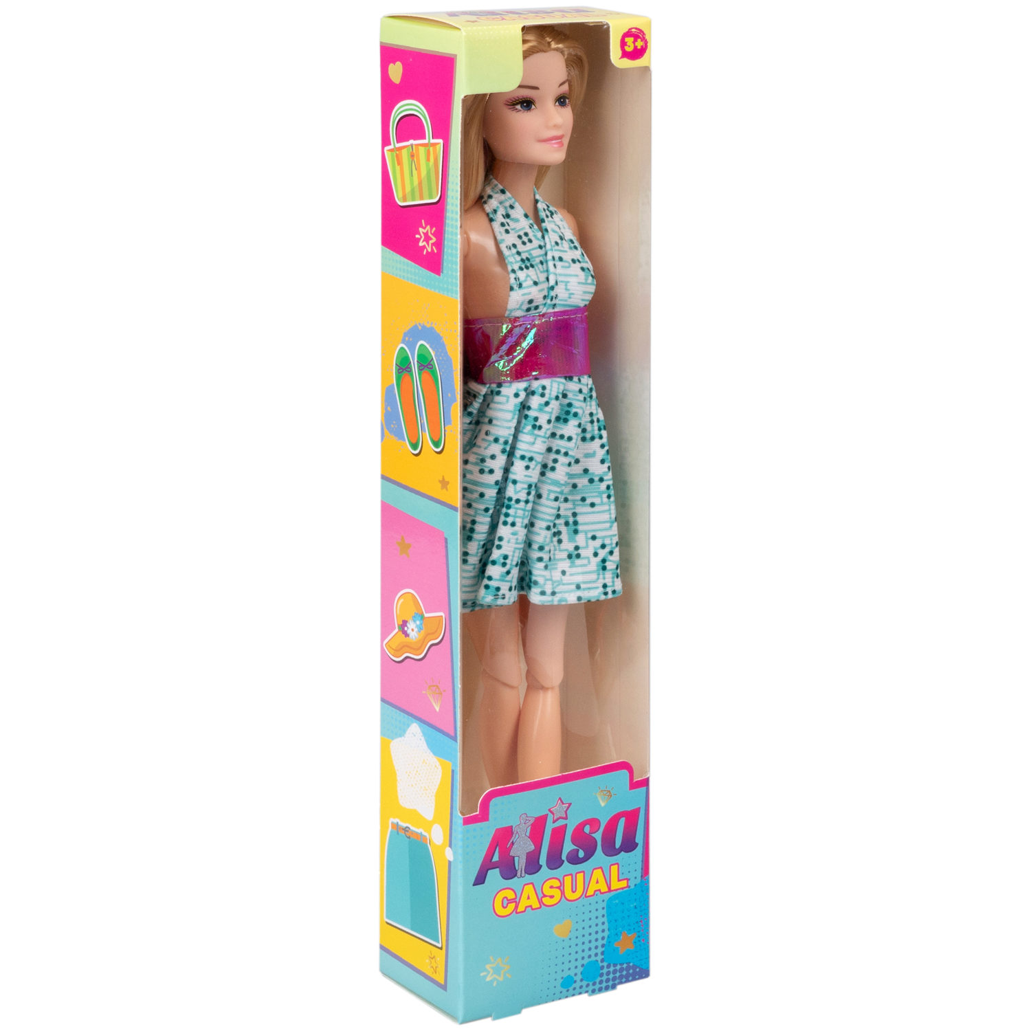Кукла Alisa Casual в повседневной одежде, с гнущимися руками и ногами, 29 см, в ассортименте, 1 шт.