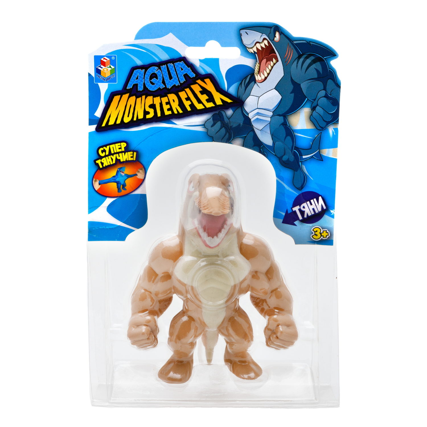 1Toy Игрушка для мальчика, тянучка монстр MONSTER FLEX AQUA, антистресс, 14 видов в ассортименте