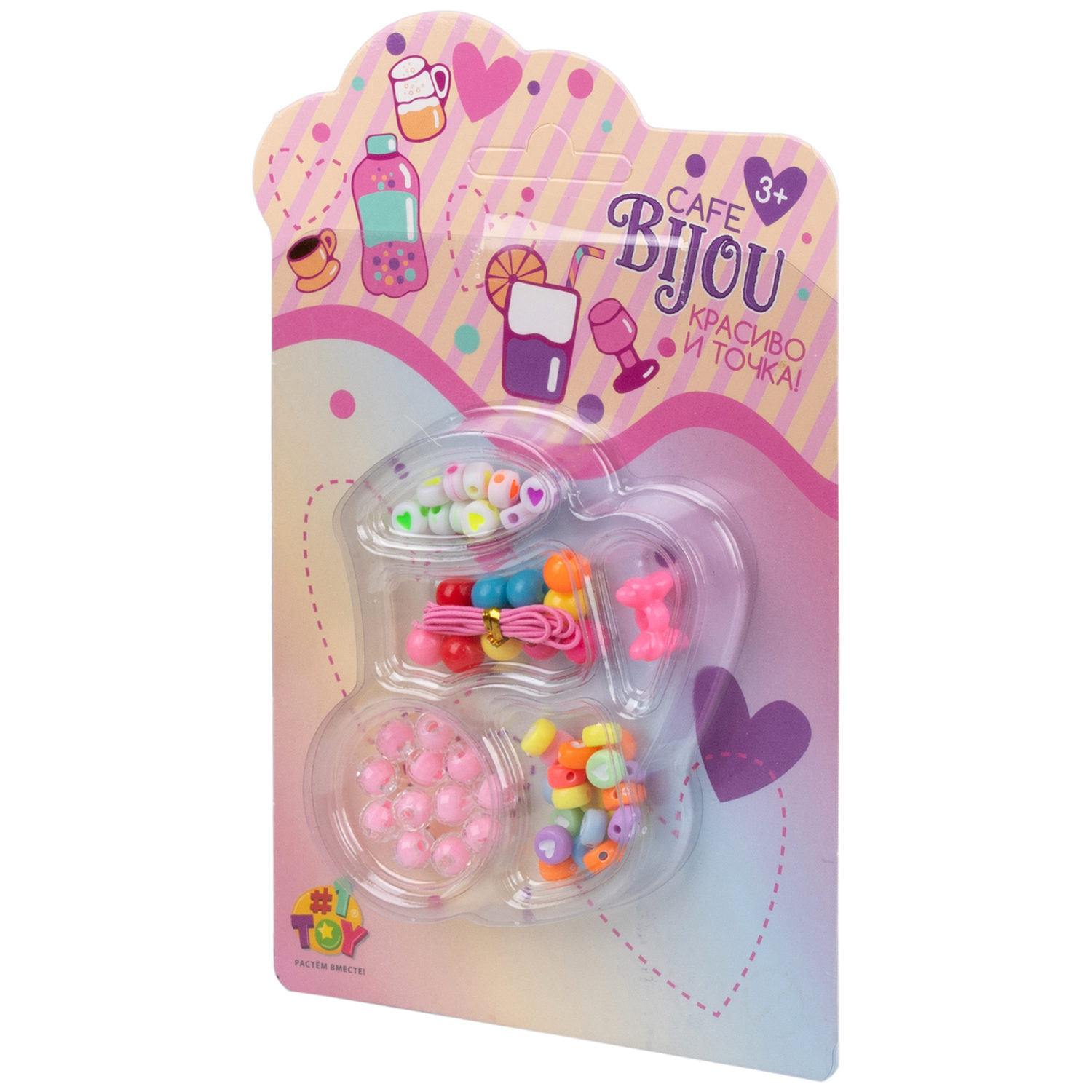 1TOY наб.бусин. напитки 5 видов в асс., блистер 12*19см, 20 шт.в дб.