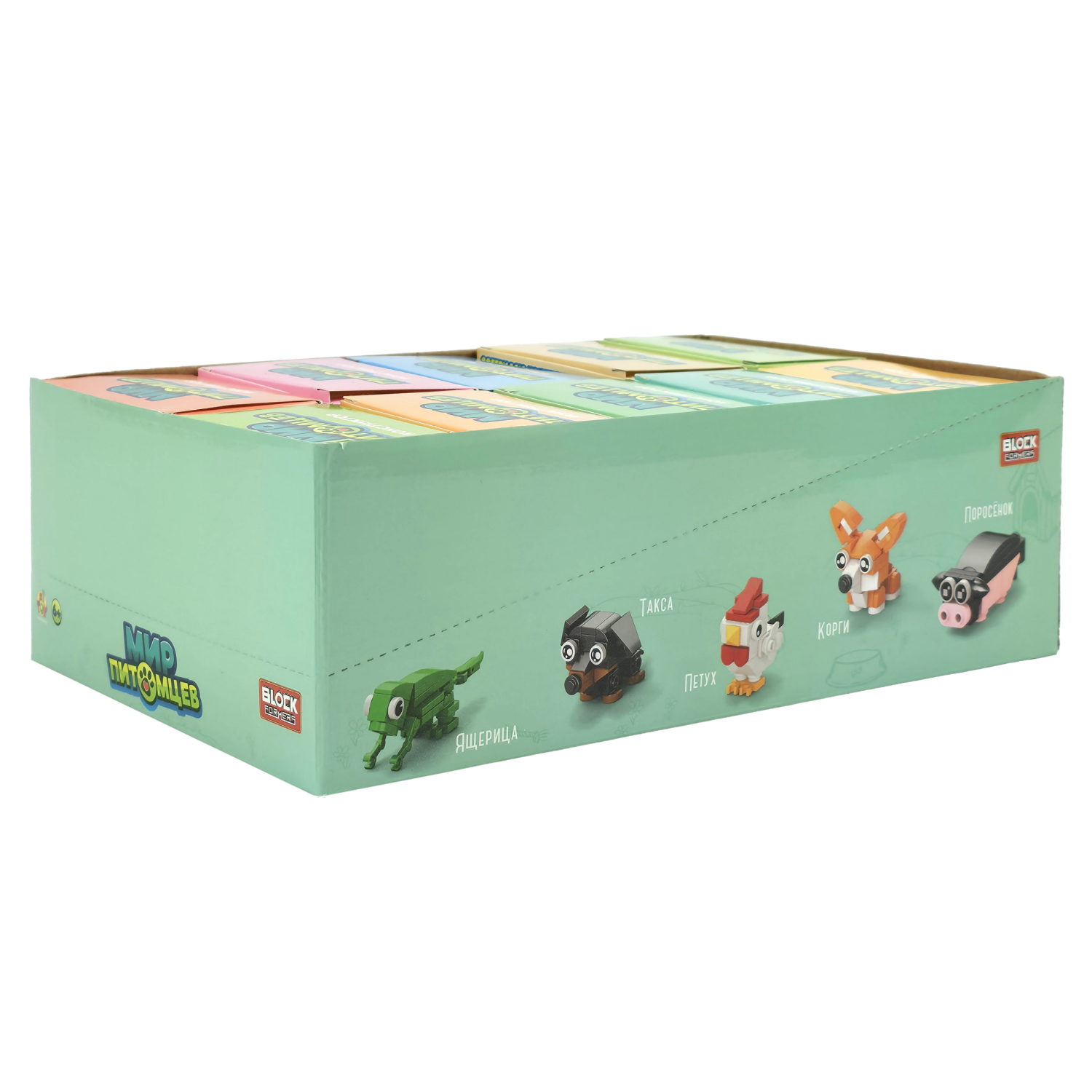 Конструктор 1TOY Blockformers Мир питомцев, 10 видов