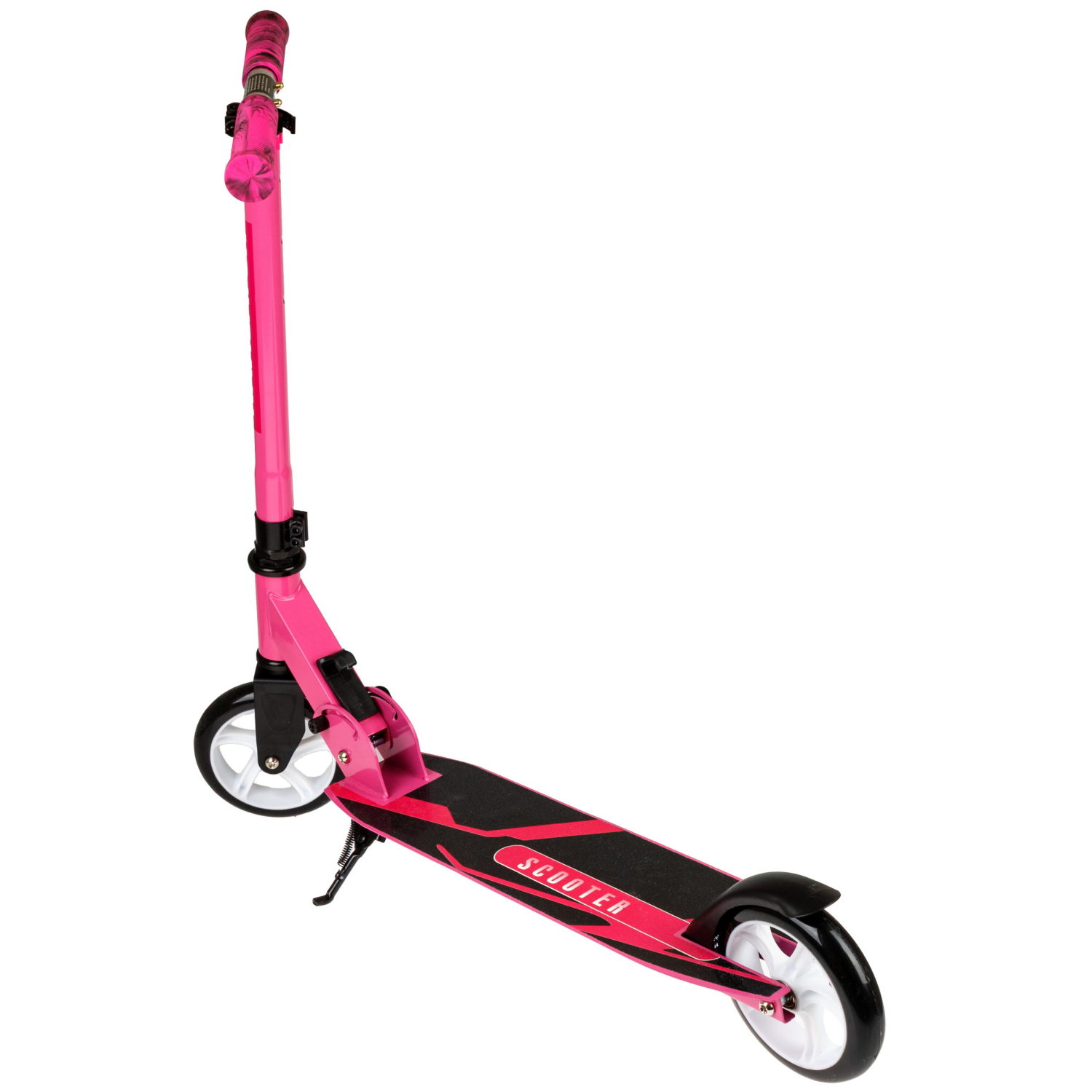 Самокат Navigator, 2-х кол. PU 2х145 мм, складной, TPR грипсы, , розовый металлик