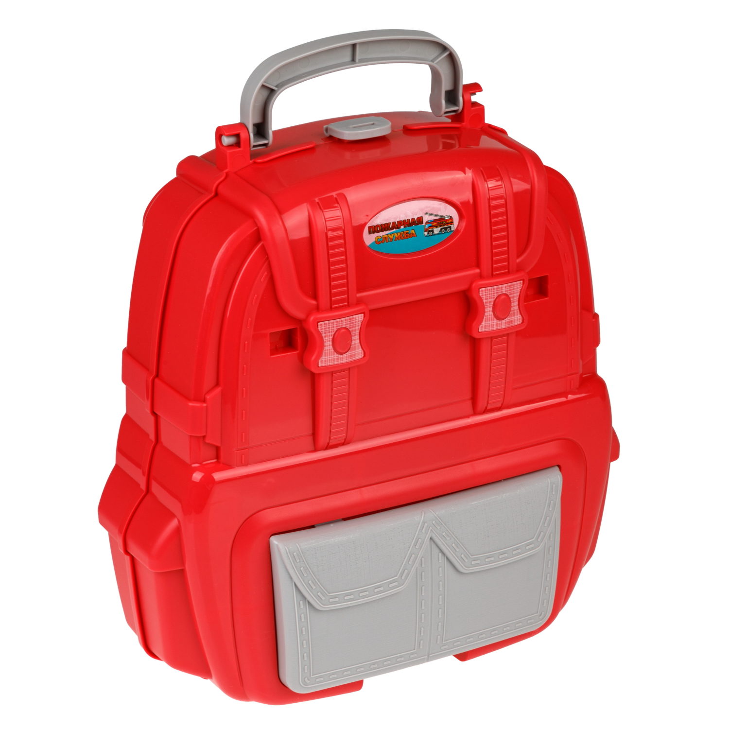 1toy Транспаркинг парковка-рюкзак "Пожарная служба"