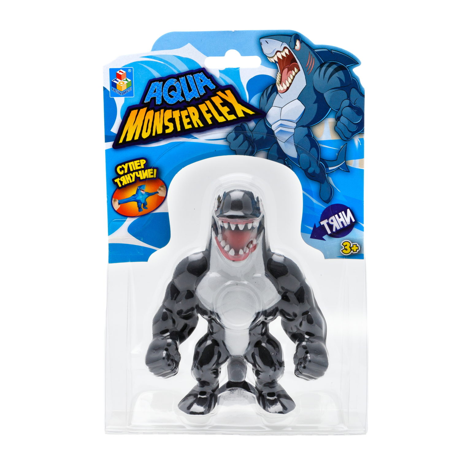 1Toy Игрушка для мальчика, тянучка монстр MONSTER FLEX AQUA, антистресс, 14 видов в ассортименте