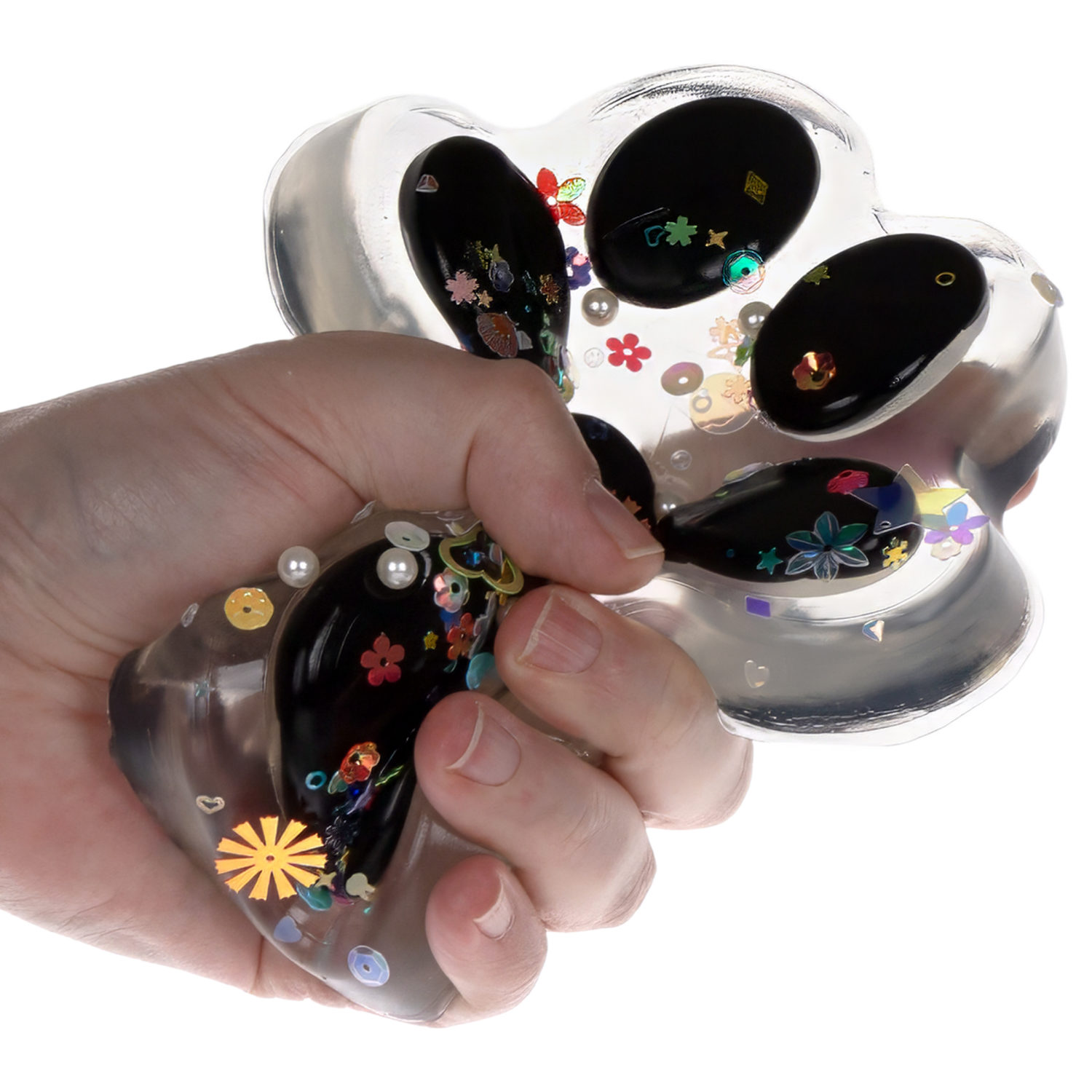 Таба лапа прозрачная 1TOY Крутой замес, большая, 14х3,5 см