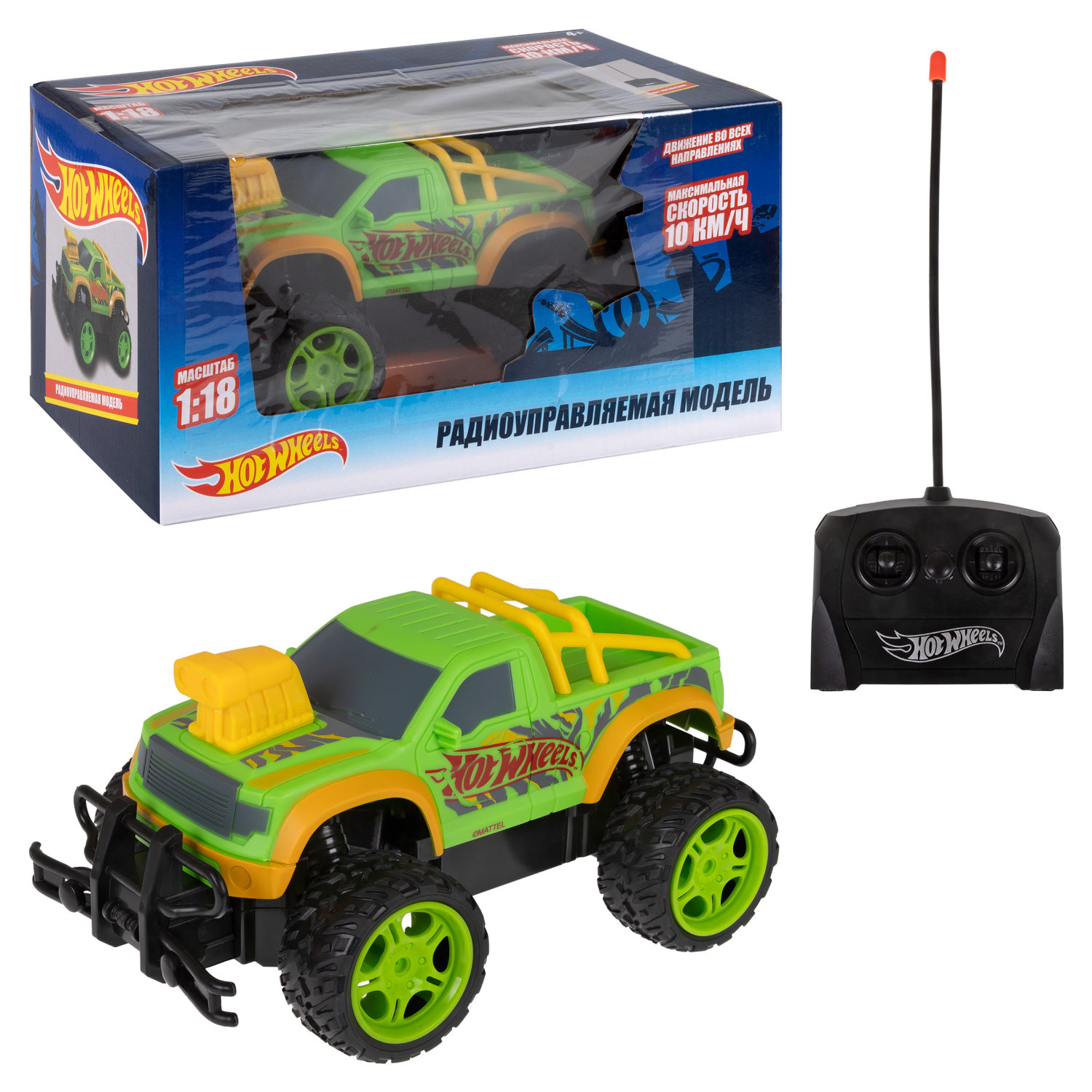 Машинка на пульте управления Hot Wheels Внедорожник, 21 см