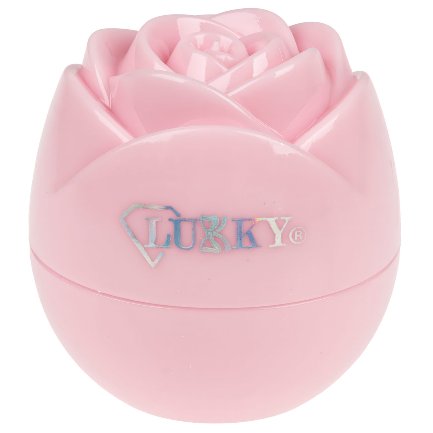 Бальзам-яйцо для губ с блёстками Lukky Diamond Rose, Розовая нежность, с ароматом,8 г
