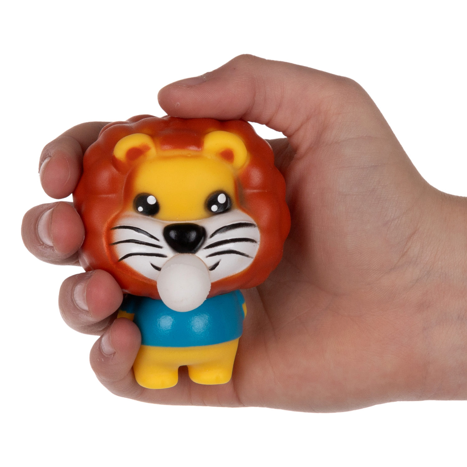 1TOY Bubble Gum-антистресс "Животные" 7,5х6х6 см, лев