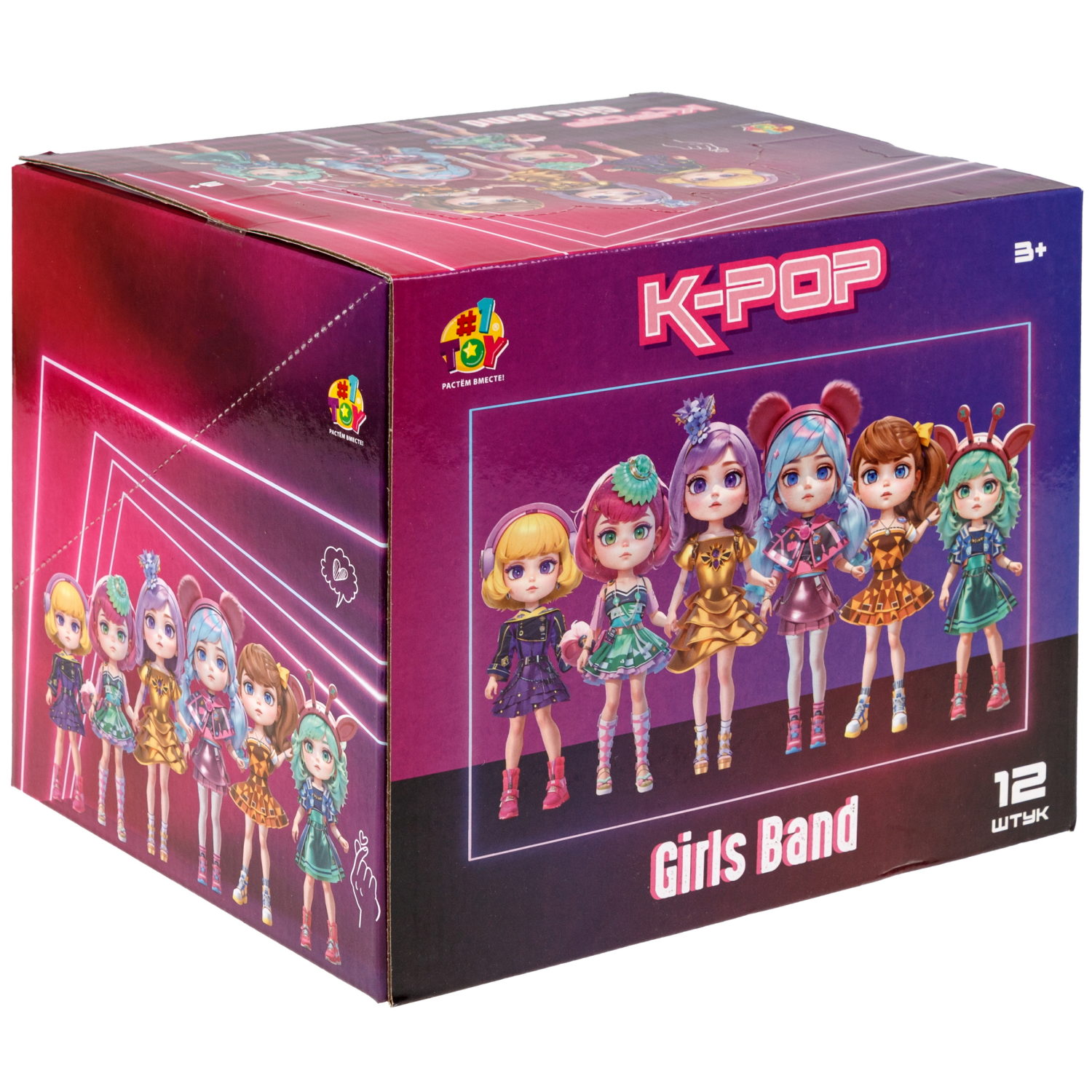 Кукла 1TOY K-POP Girls band с музыкальными инструментами, 30 видов в ассортименте