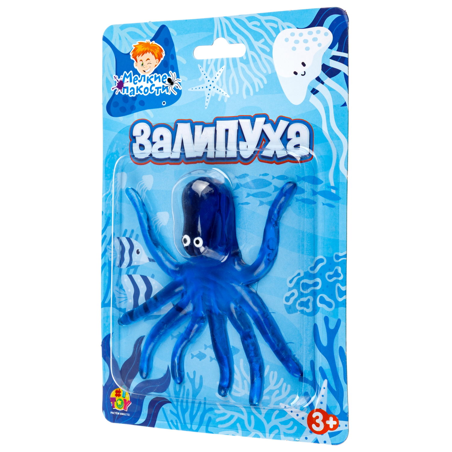 Игрушка-антистресс 1TOY Крутой замес Залипуха Осьминог