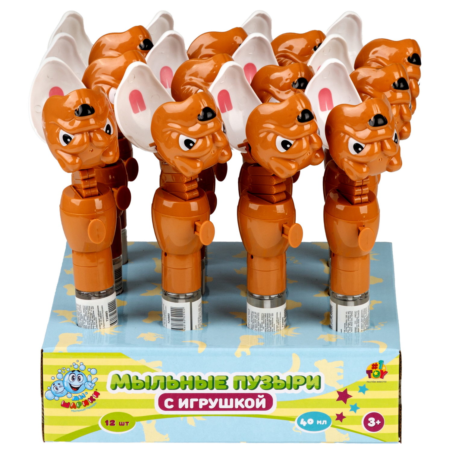 Мыльные пузыри 1TOY Мы-шарики! Бульдог, 40 мл