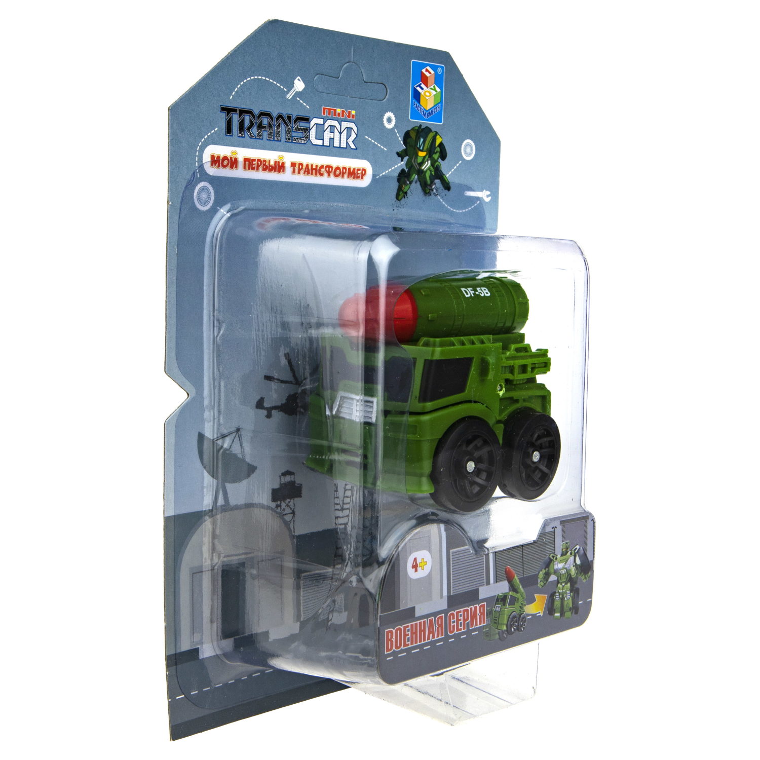 1toy "Мой первый трансформер: военная серия" (собирается в ракетный комплекс, 6 см, блистер)