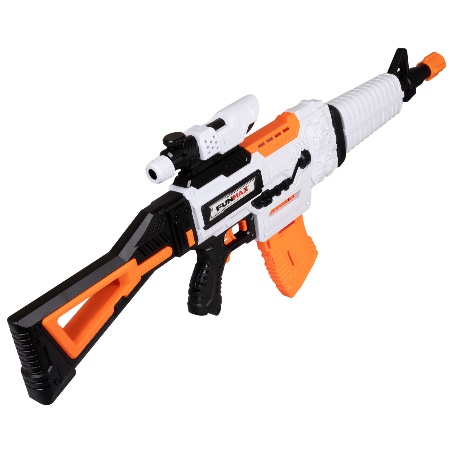 1toy Funmax "A81" бластер электромеханический, обойма на 12 выстрелов, в комплекте 48 EVA снарядов