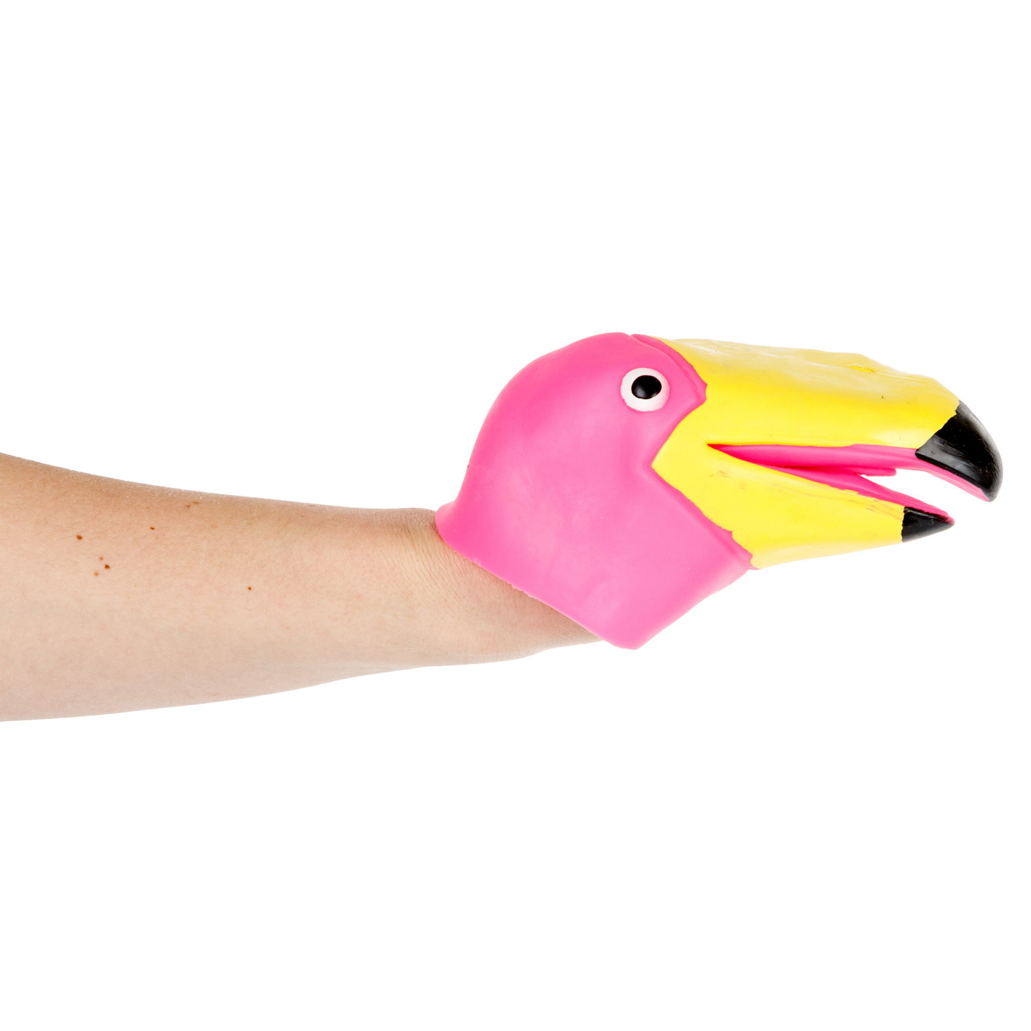 1toy Зверуки большие на руку "Фламинго", 12 шт в д/б