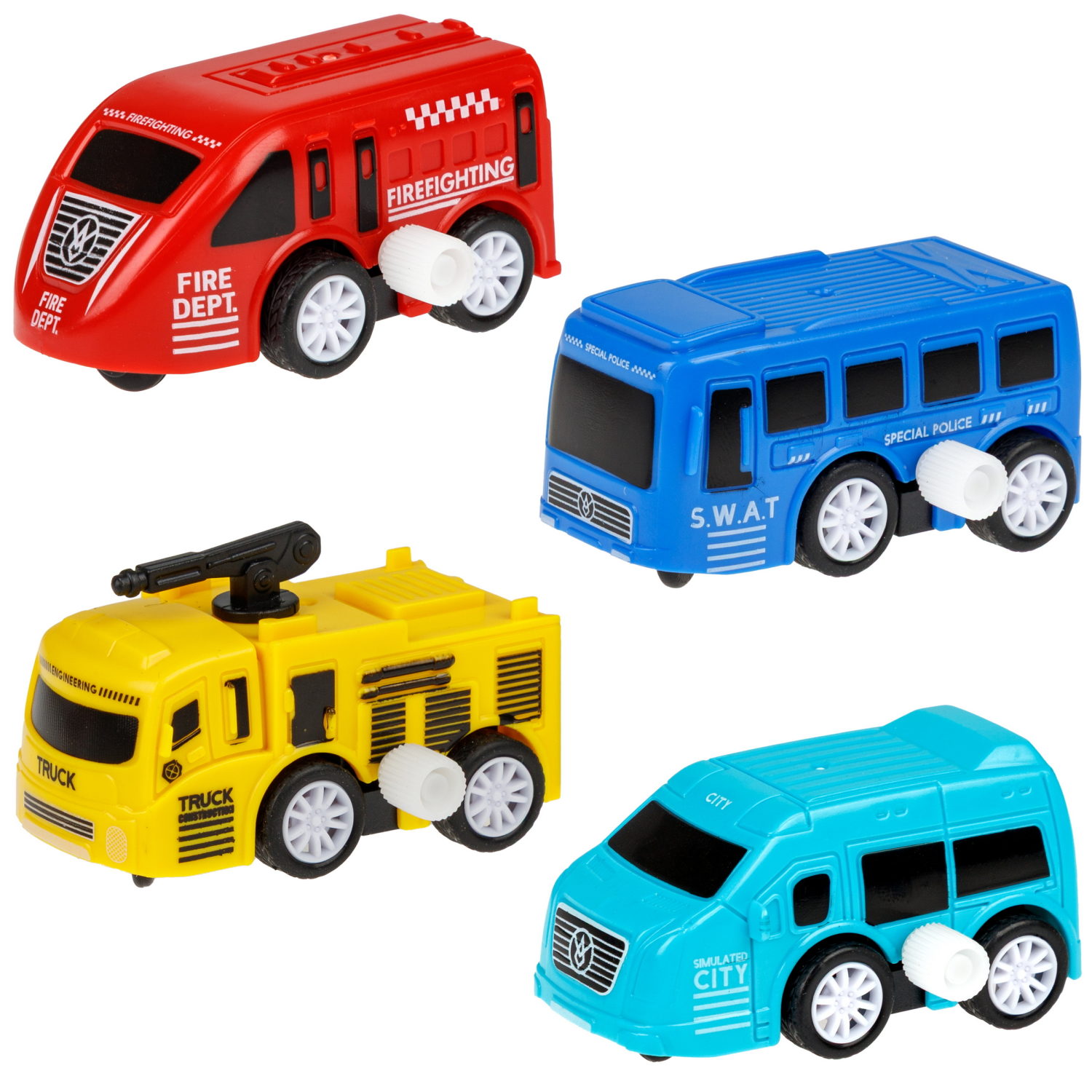 Игровой набор 1TOY Пазл-трек "Мегаполис" с машинкой, 4 вида, 10 деталей