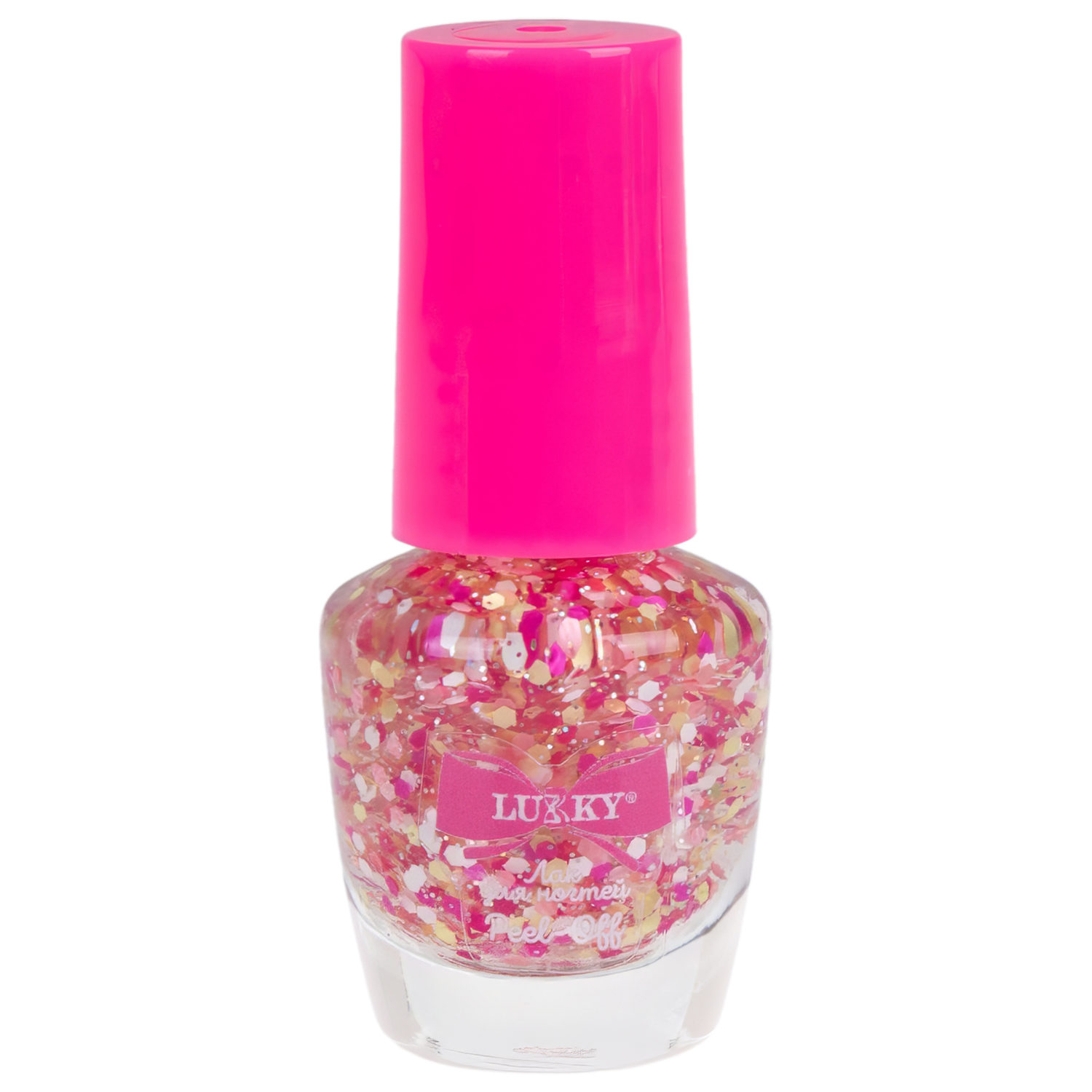 Детский лак для ногтей Lukky peel-off жемчужно-розовый микс, с ванильным ароматом, 3,5 мл