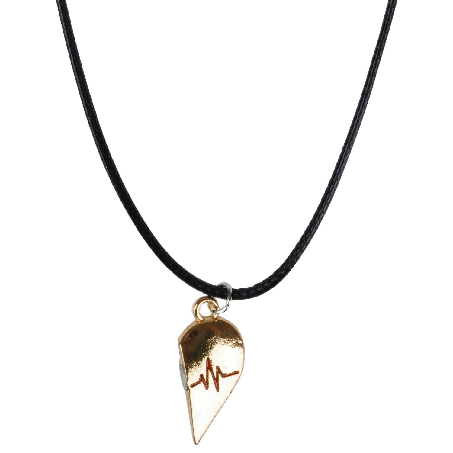 Набор из парных цепей-шнурков Lukky Fashion Сердце пополам на магните