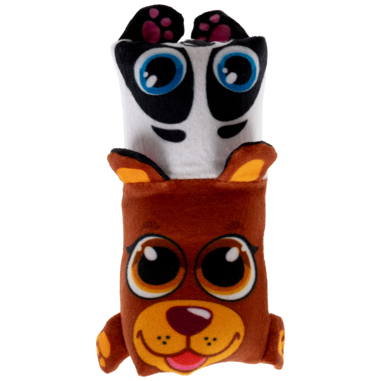 Скользун Вывернушка 2 в 1 1TOY плюшевая, игрушка-антистресс для рук