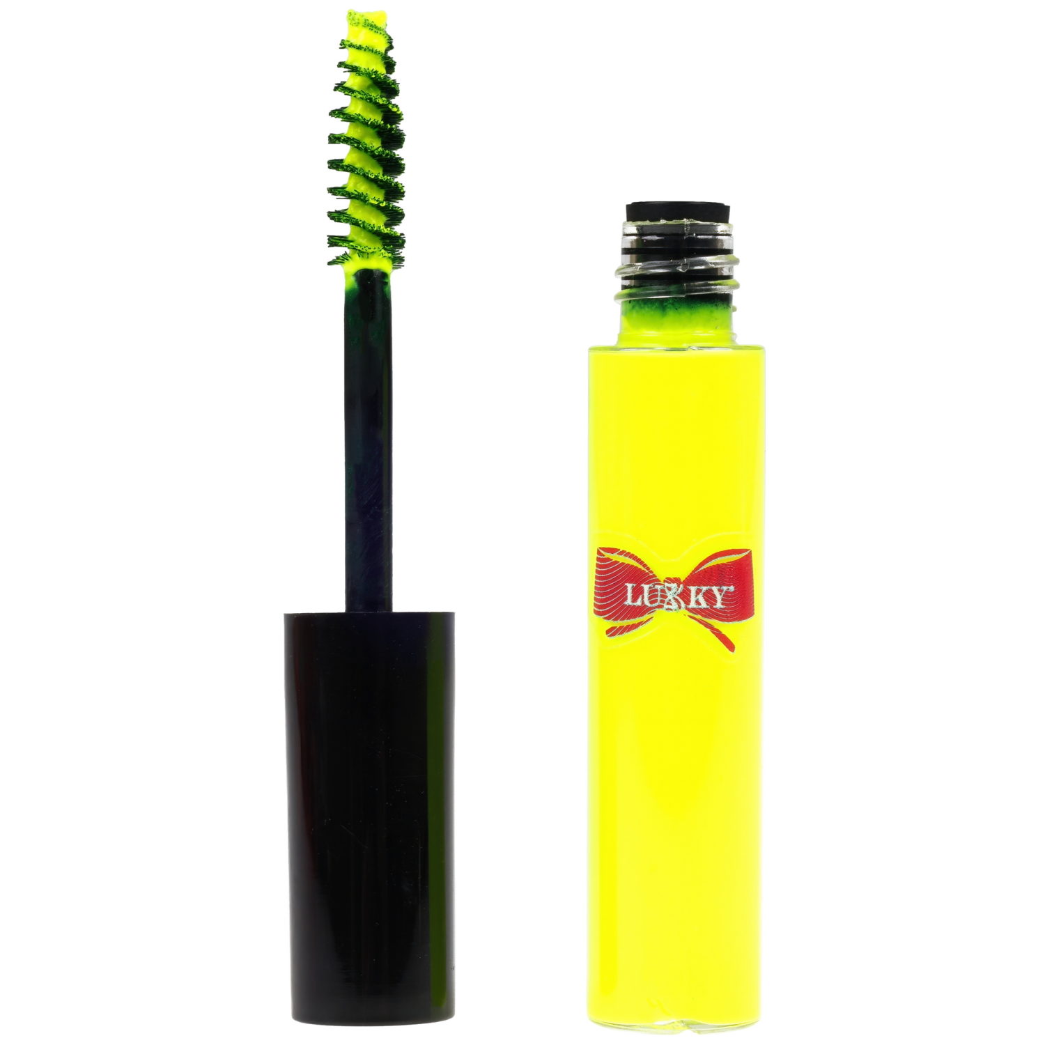 Lukky Neon Fruity,неоновая тушь для ресниц,супер объемная кисточка,5 мл,желт.неон,блистер