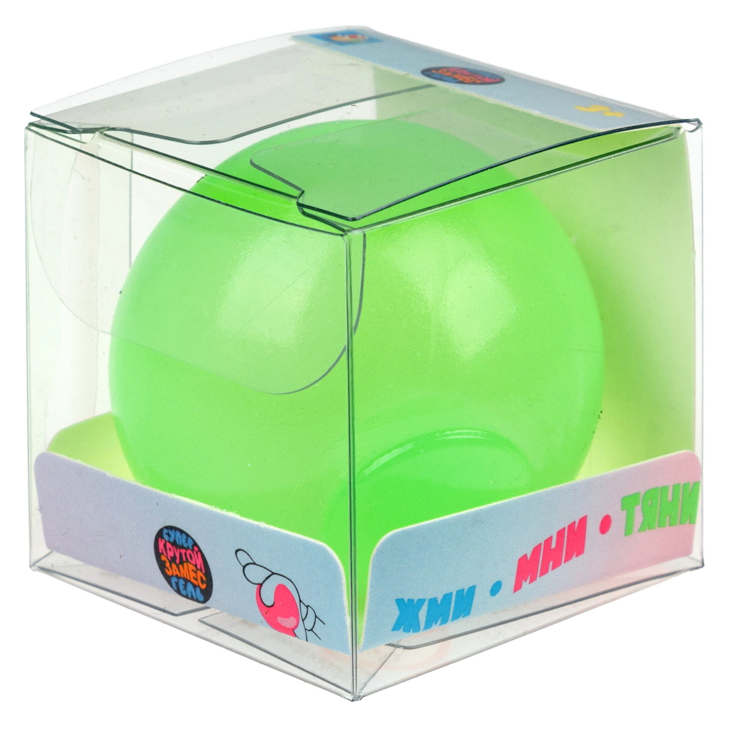 1toy Крутой замес Супергель шар матовый, 6 цветов в ассортименте, 4 см