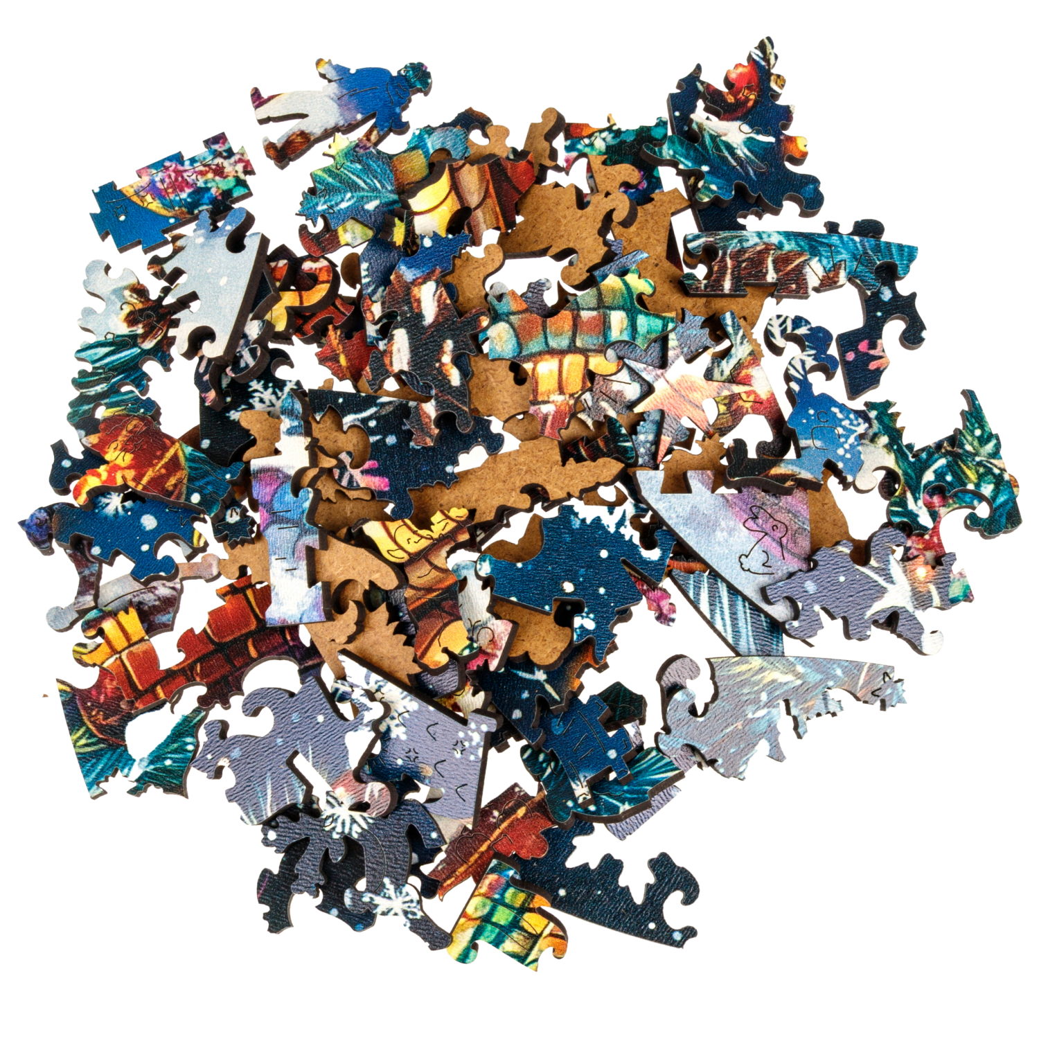 Деревянные пазлы Collection Animation Зимняя змея, 170 деталей