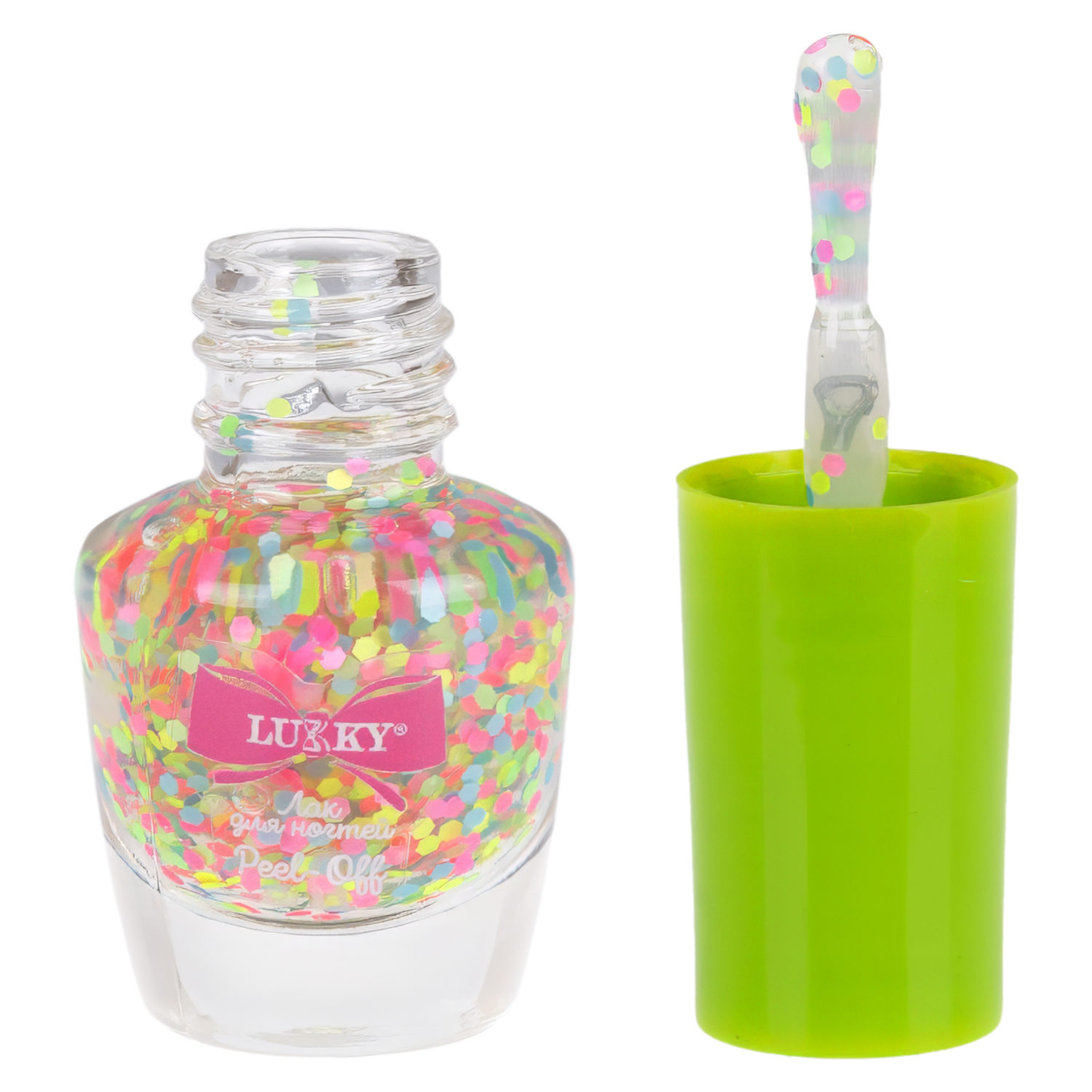 Детский лак для ногтей Lukky peel-off золотисто-голубой микс, с ванильным ароматом, 3,5 мл