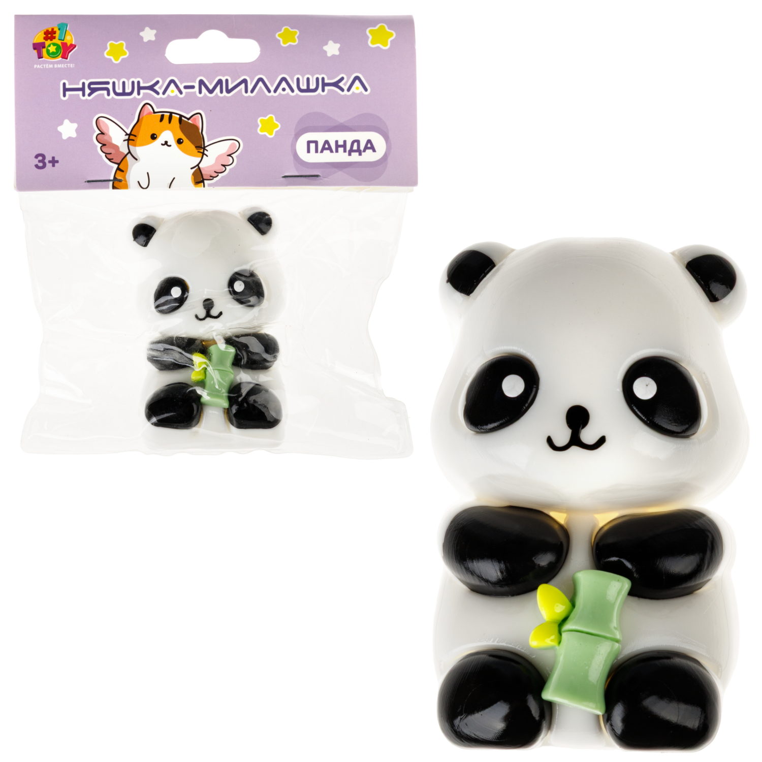 Антистресс-игрушка 1TOY Крутой замес Таба сквиш Панда