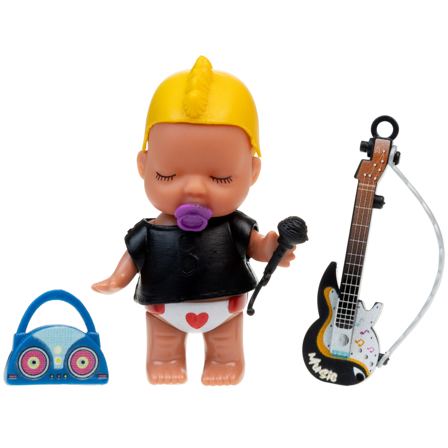 1TOY LUCKY BOX Baby rock пупс с аксессуарами, в асс. 6 видов, в кор., 12 шт в дб.