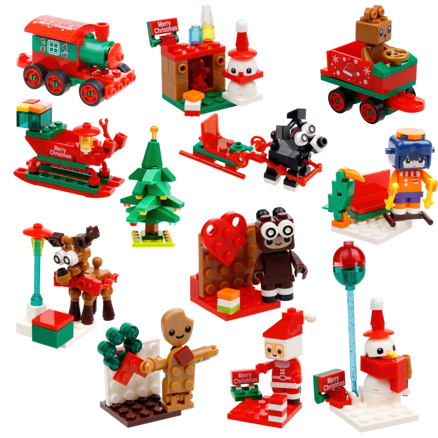 1Toy конструктор Blockformers "Новый год", 12 видов в ассортименте