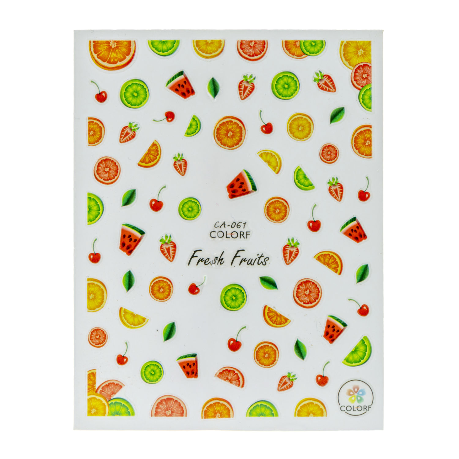 Набор для маникюра детский LUKKY Нэйл-Дизайн 2 Фруктики: лак для ногтей розовый перламутр и наклейки