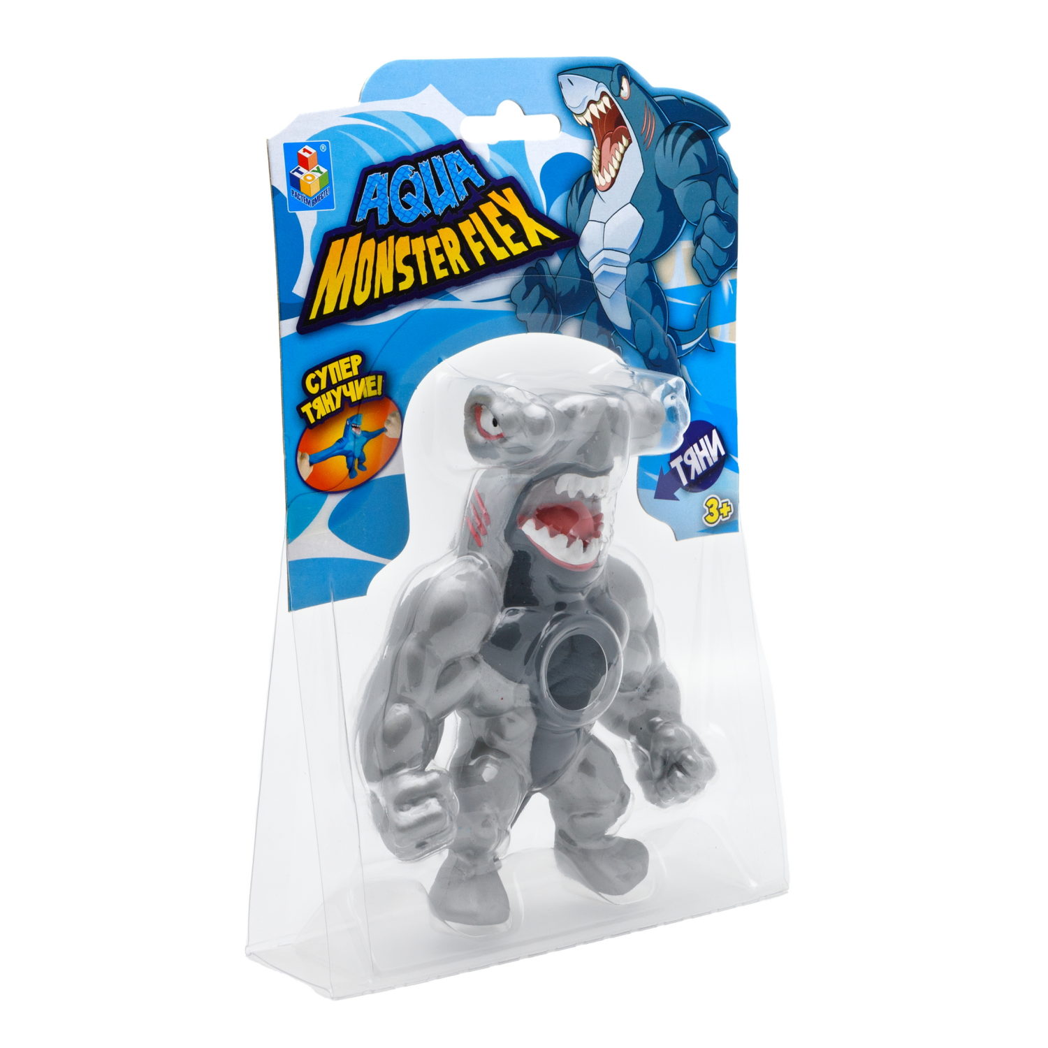 1Toy Игрушка для мальчика, тянучка монстр MONSTER FLEX AQUA, антистресс, 14 видов в ассортименте