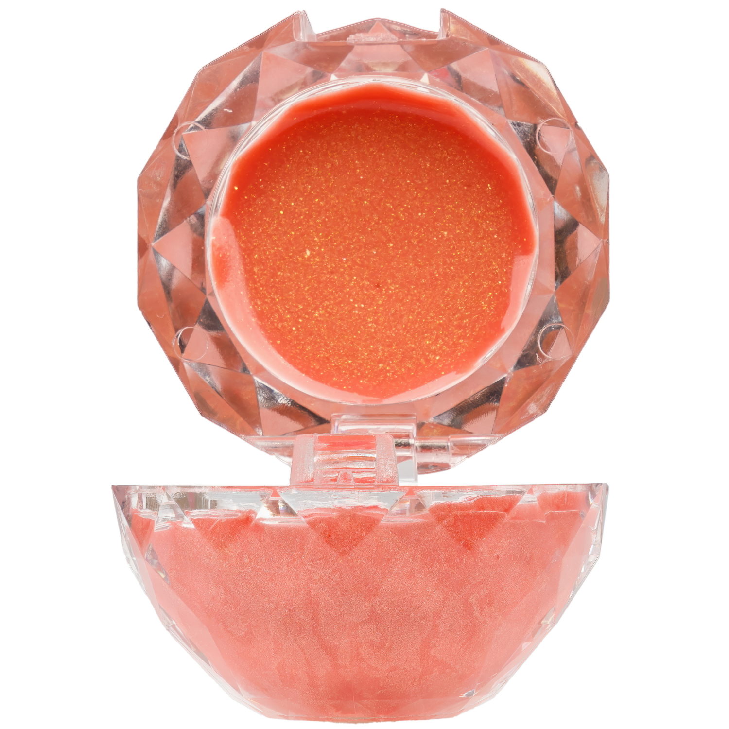 Блеск для губ с ароматом конфет Lukky Даймонд, 2 цвета: коралловый и пастельно-розовый, бальзам для губ увлажняющий, 10 г