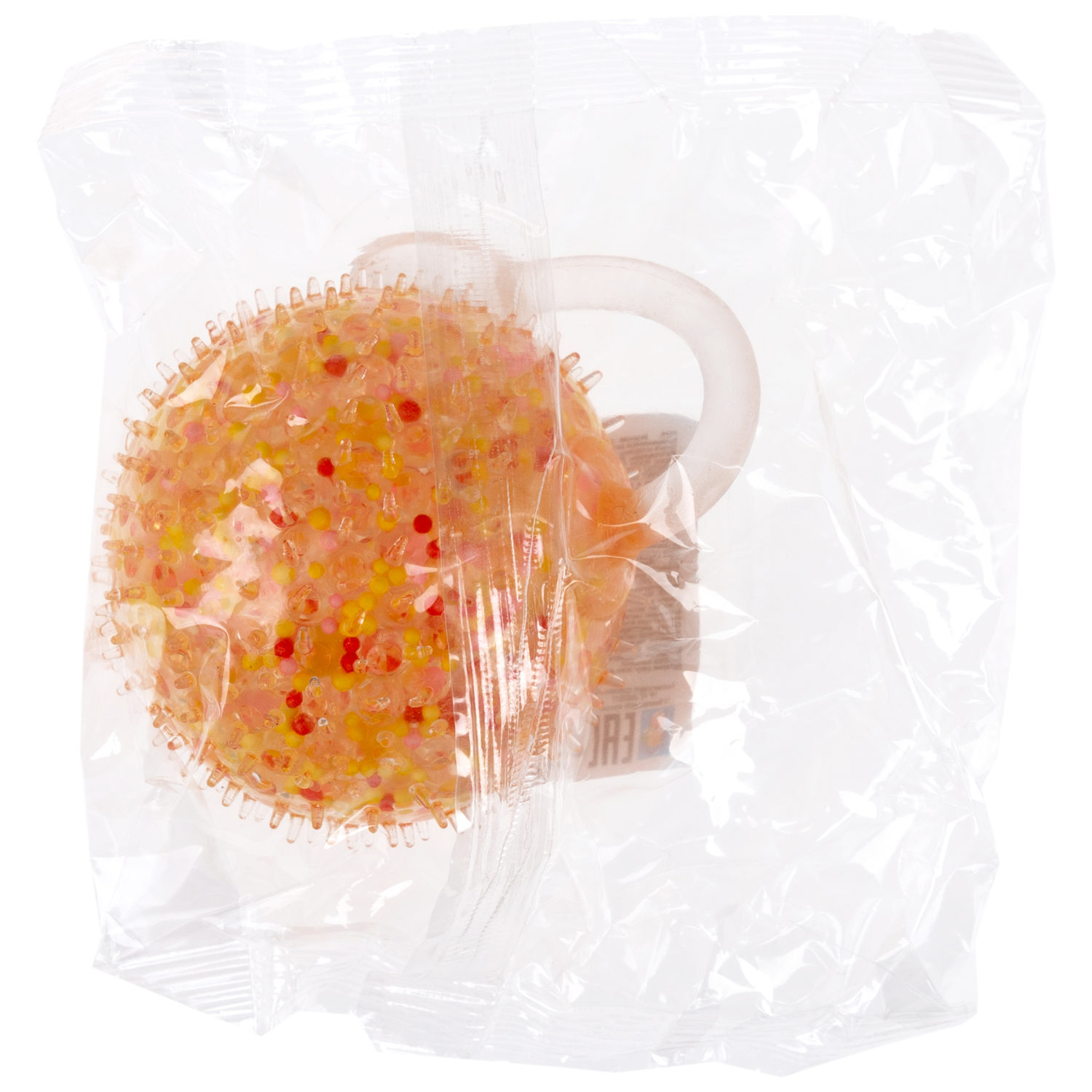 1toy Жмяка-антистресс "Шар" с разноцветными шариками 7 см, 4 вида в асс., 12 шт. в д/б