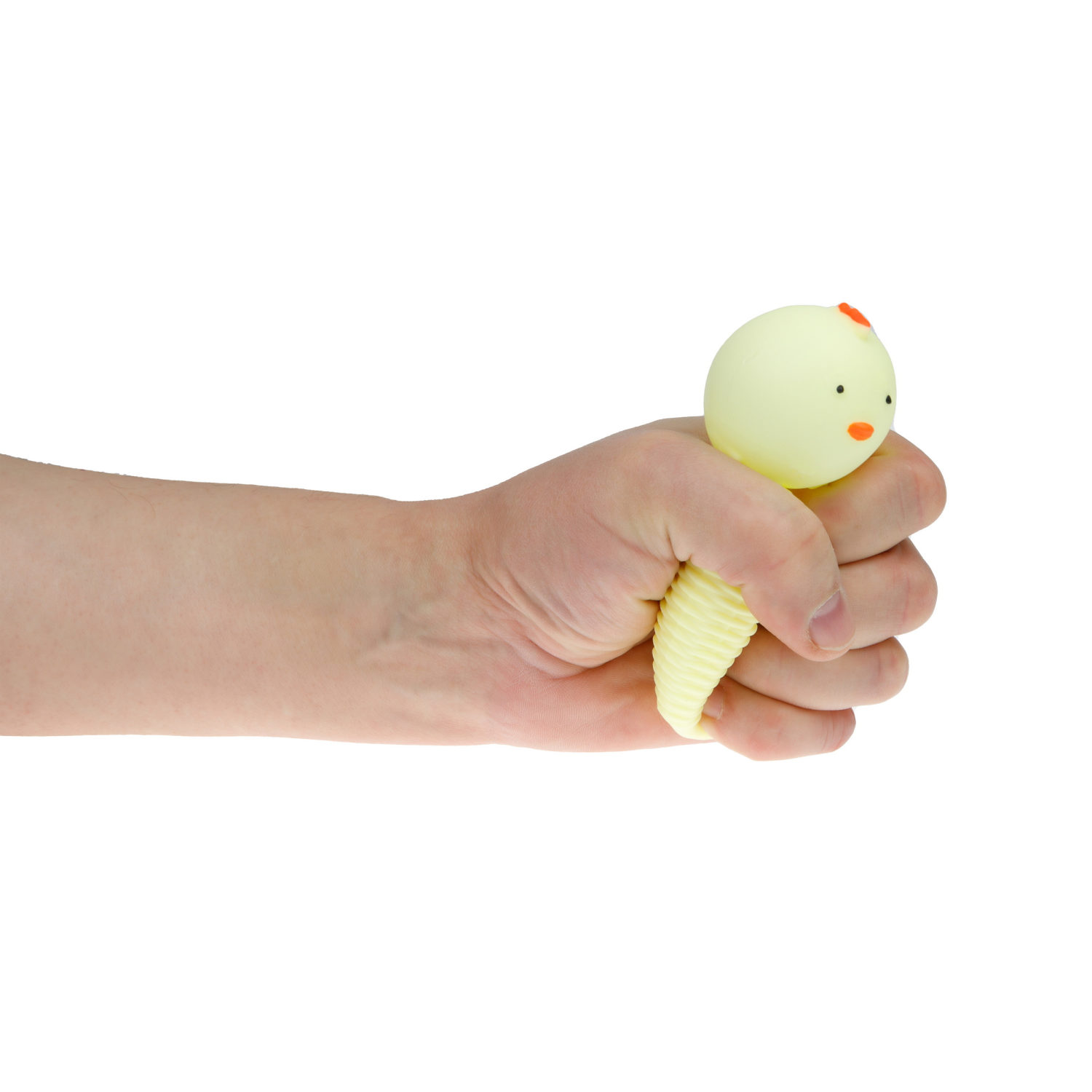 1Toy Жмяка "Выскочка. Птенец" 6х6 см, жёлтый